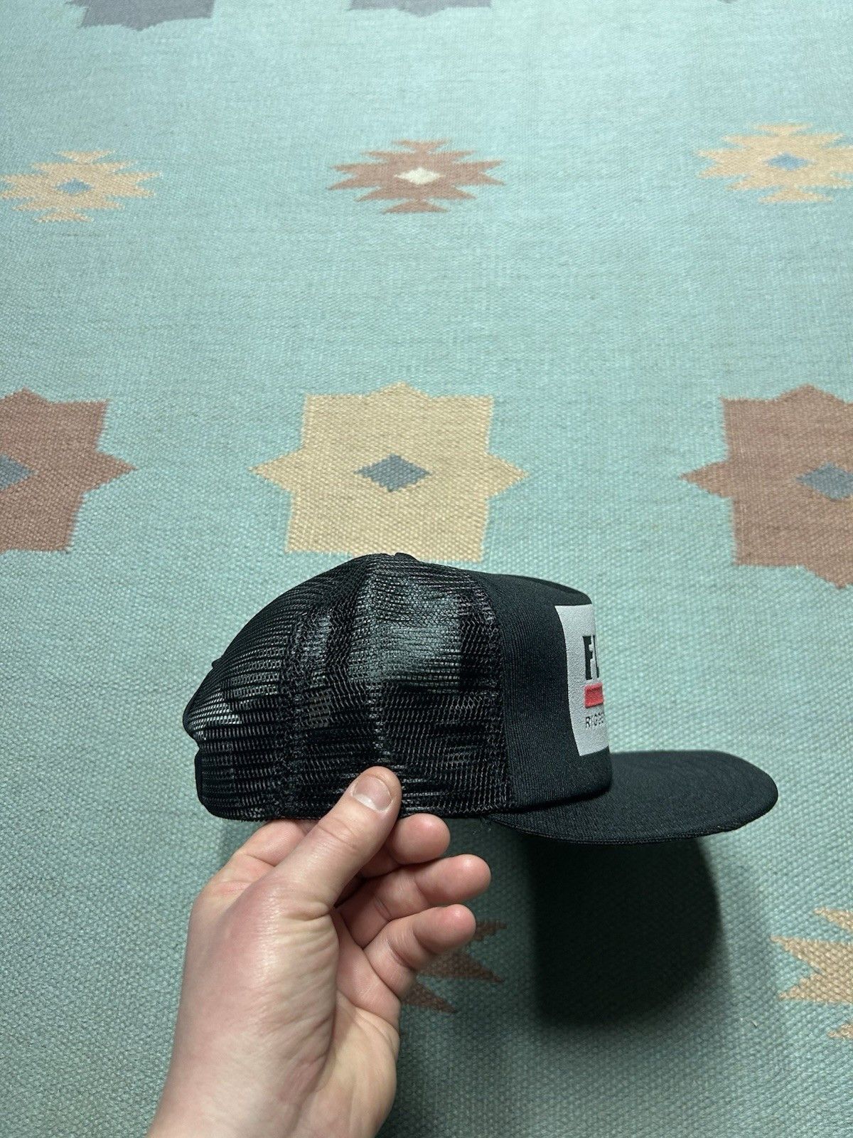 Vintage Vtg trucker hat Flint riggers erectors Michigan new era 80s Size ONE SIZE - 9 Thumbnail