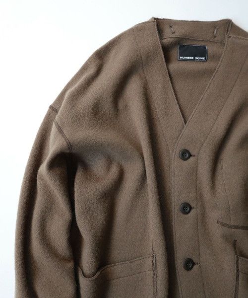 Number (N)ine Number nine SHRINK WOOL LINER LOOSE CARDIGAN Size US XL / EU 56 / 4 - 2 Thumbnail