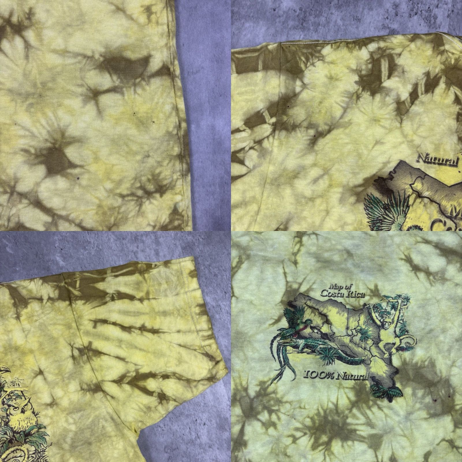 Vintage VINTAGE Costa Rica T Shirt Animal Tie Dye Nature Map XL 90s Size US XL / EU 56 / 4 - 8 Thumbnail
