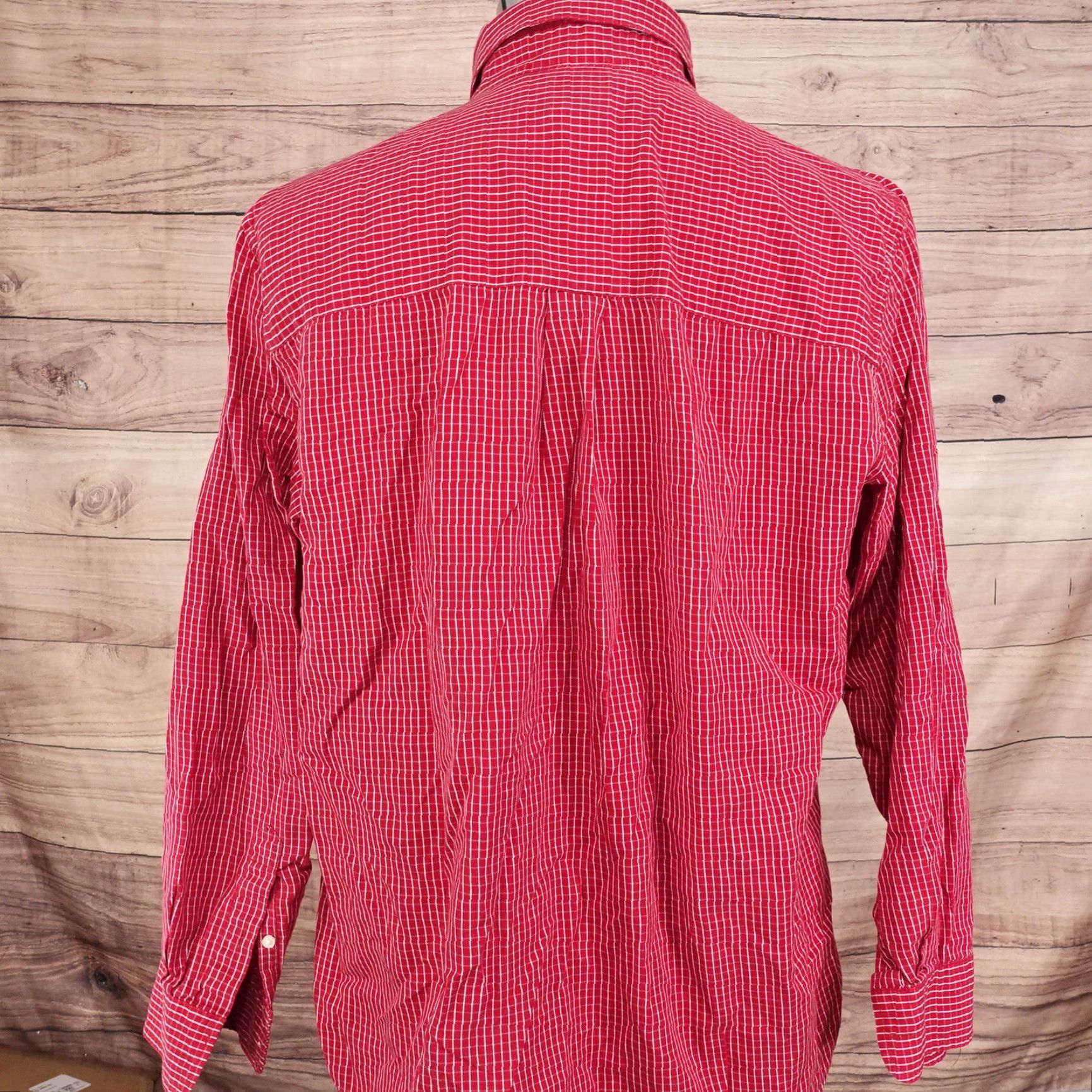Chaps Vintage Chaps Men's Long Sleeve Red Check Button-Down Shirt, Size Large Size US L / EU 52-54 / 3 - 3 Thumbnail