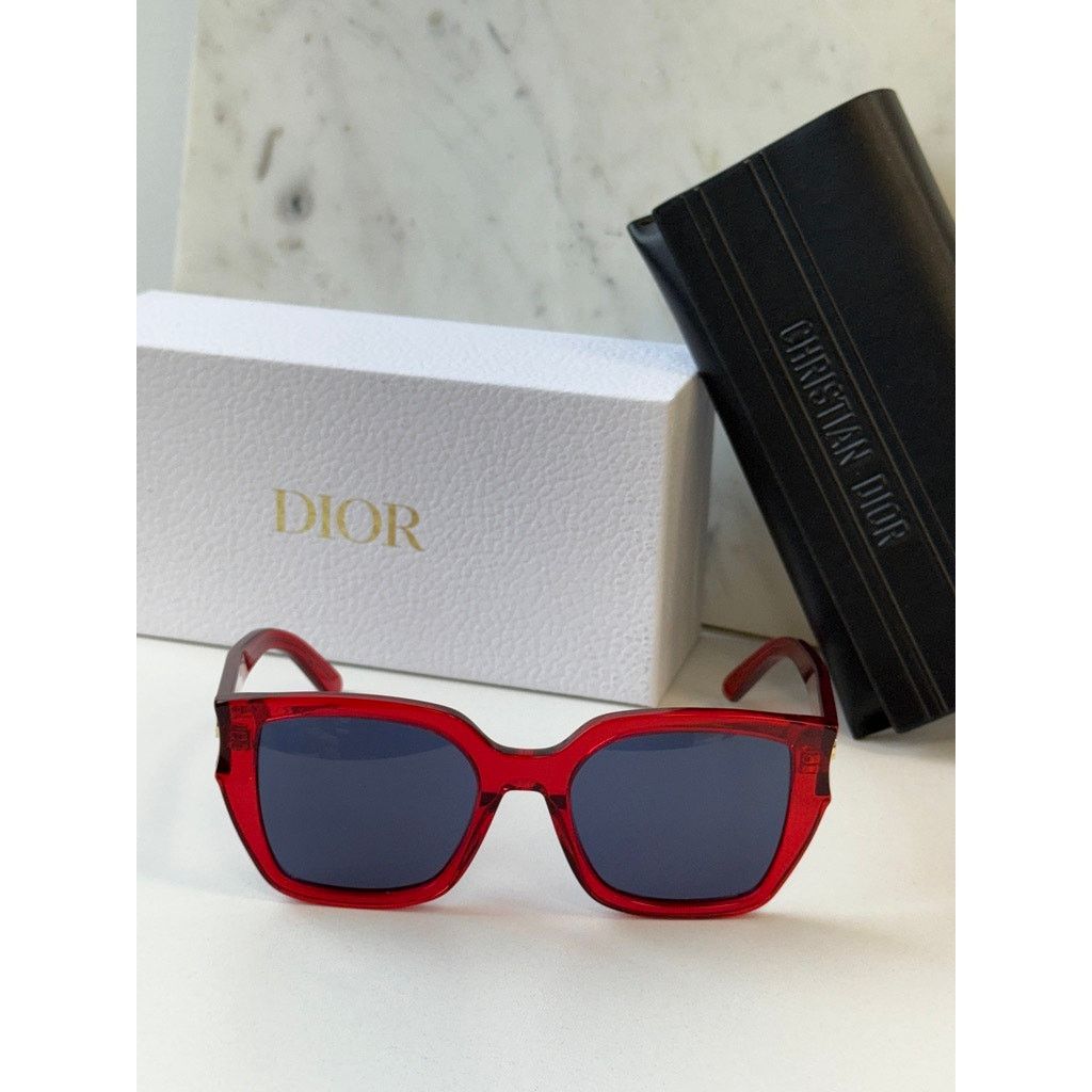 Dior NEW Dior DiorGlow S1I Cat Eye Sunglasses in Red Size ONE SIZE - 4 Thumbnail