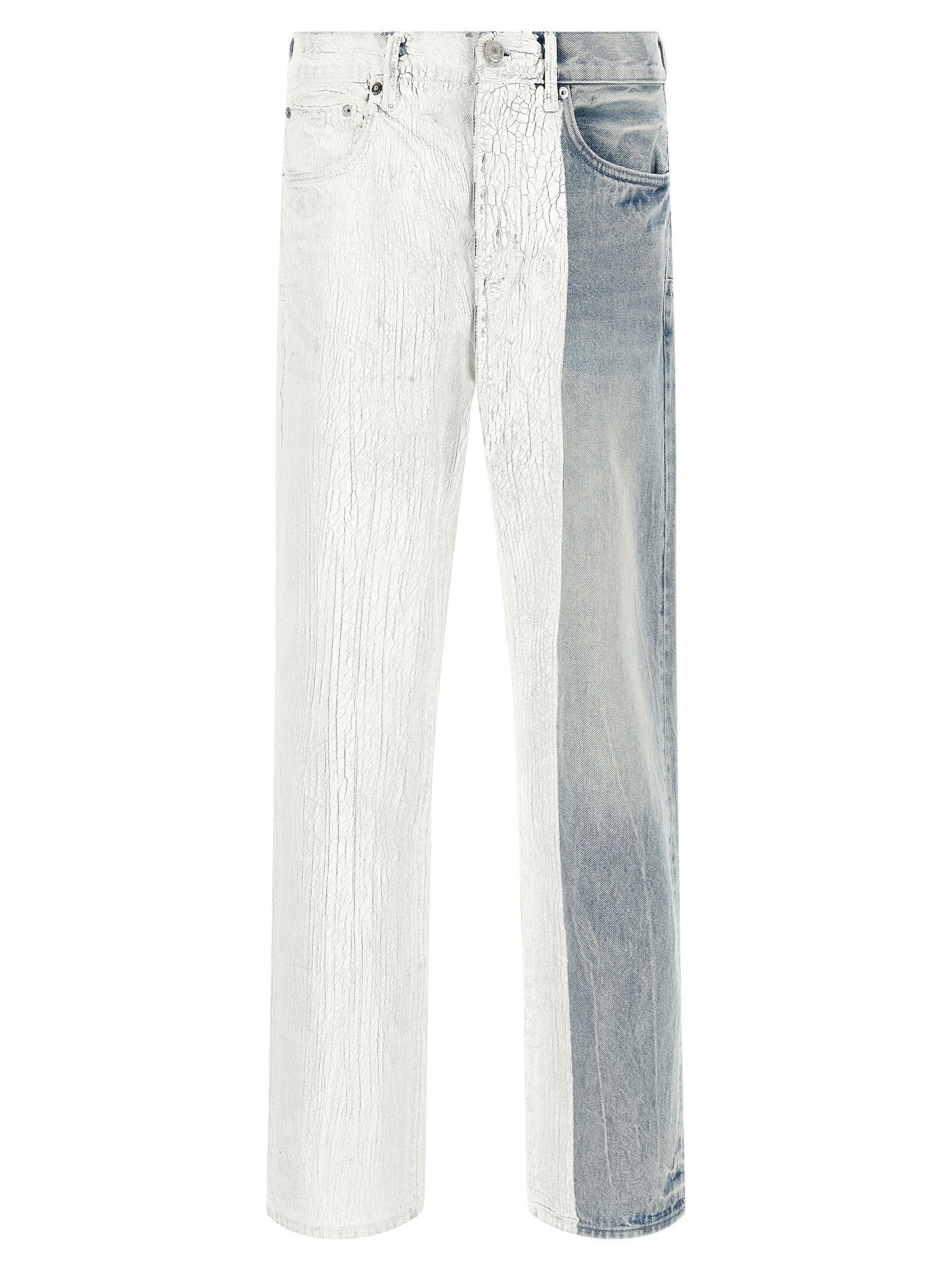 Purple 'Crackle Silver' Jeans Size US 30 / EU 46 - 1 Thumbnail