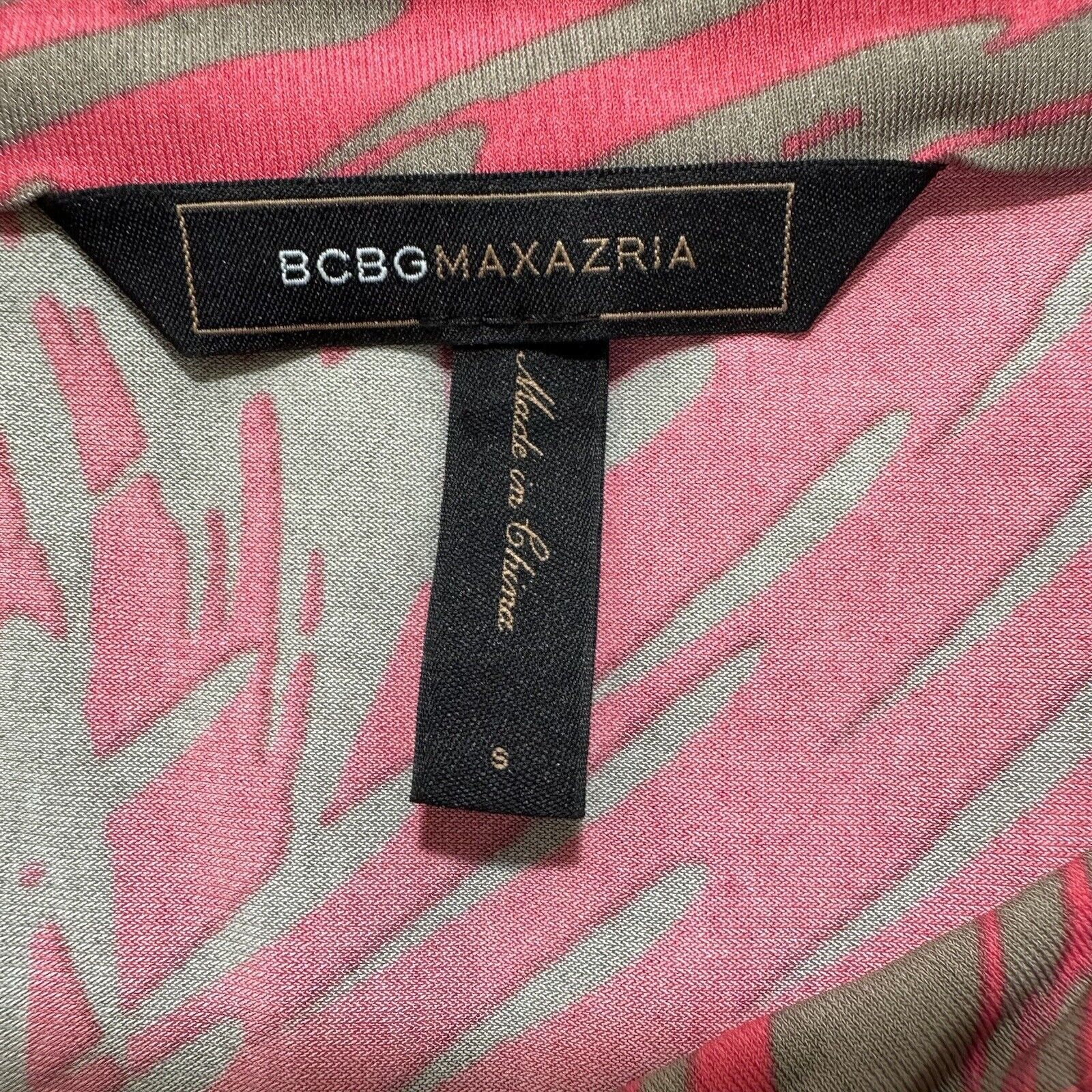 Other UK BCBGMaxAzria Small Pink 3/4 Sleeve Pullover Shift Dress Size S / US 4 / IT 40 - 3 Thumbnail