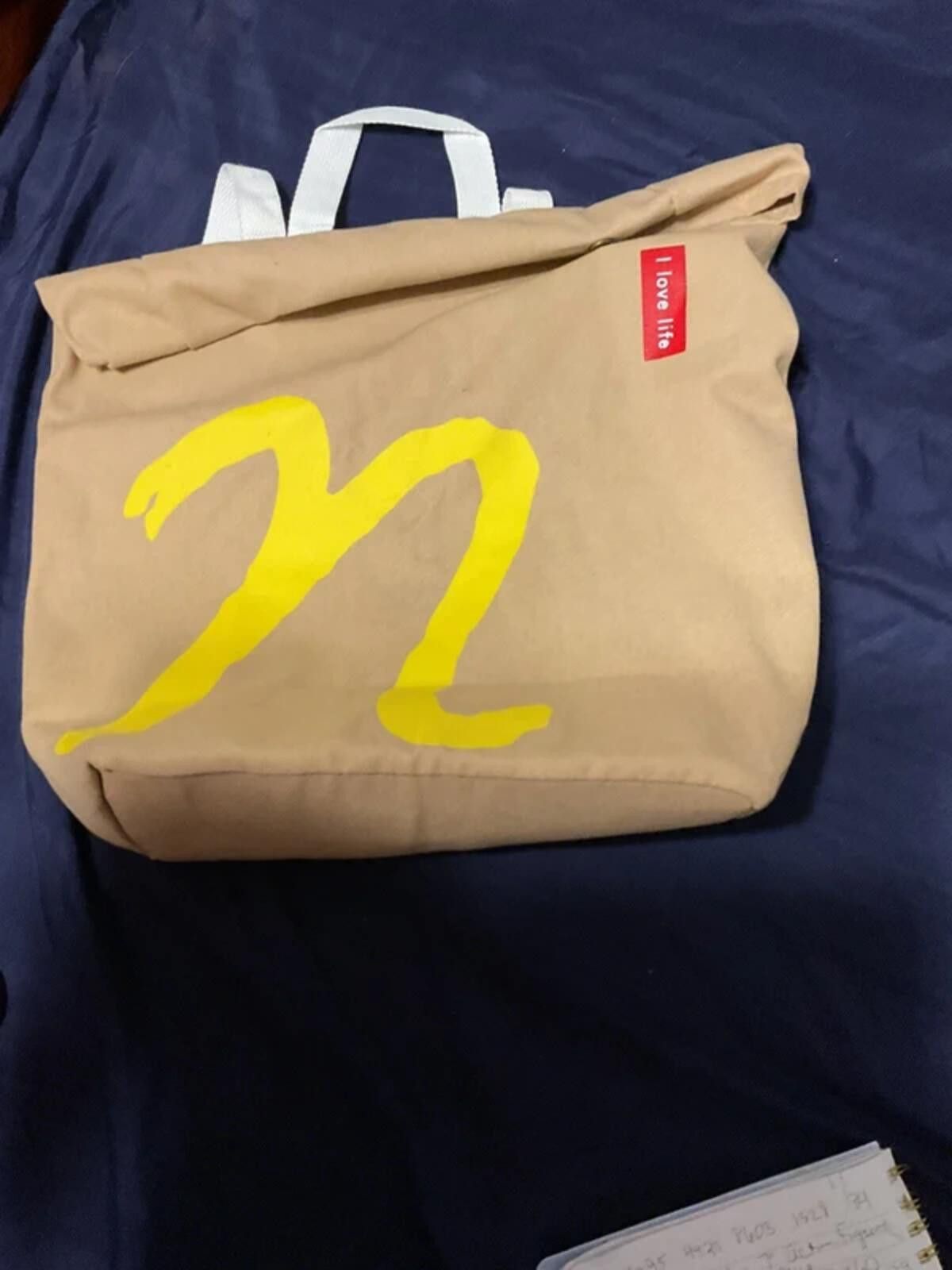 RAGEBLUE Rare collectible! Tan McDonald’s I Love LIFE Canvas roll top Size ONE SIZE - 1 Thumbnail