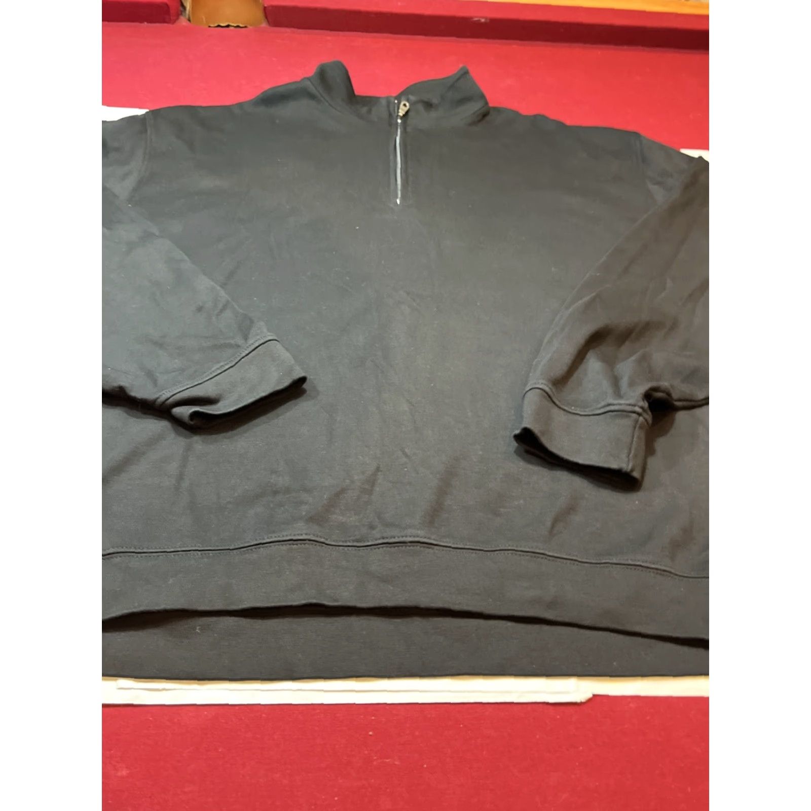 Vintage Scott Barber BLACK 1/4 Zip PIMA COTTON SWEATER Pullover Men Size 2XL Mock Neck Size US XXL / EU 58 / 5 - 6 Thumbnail