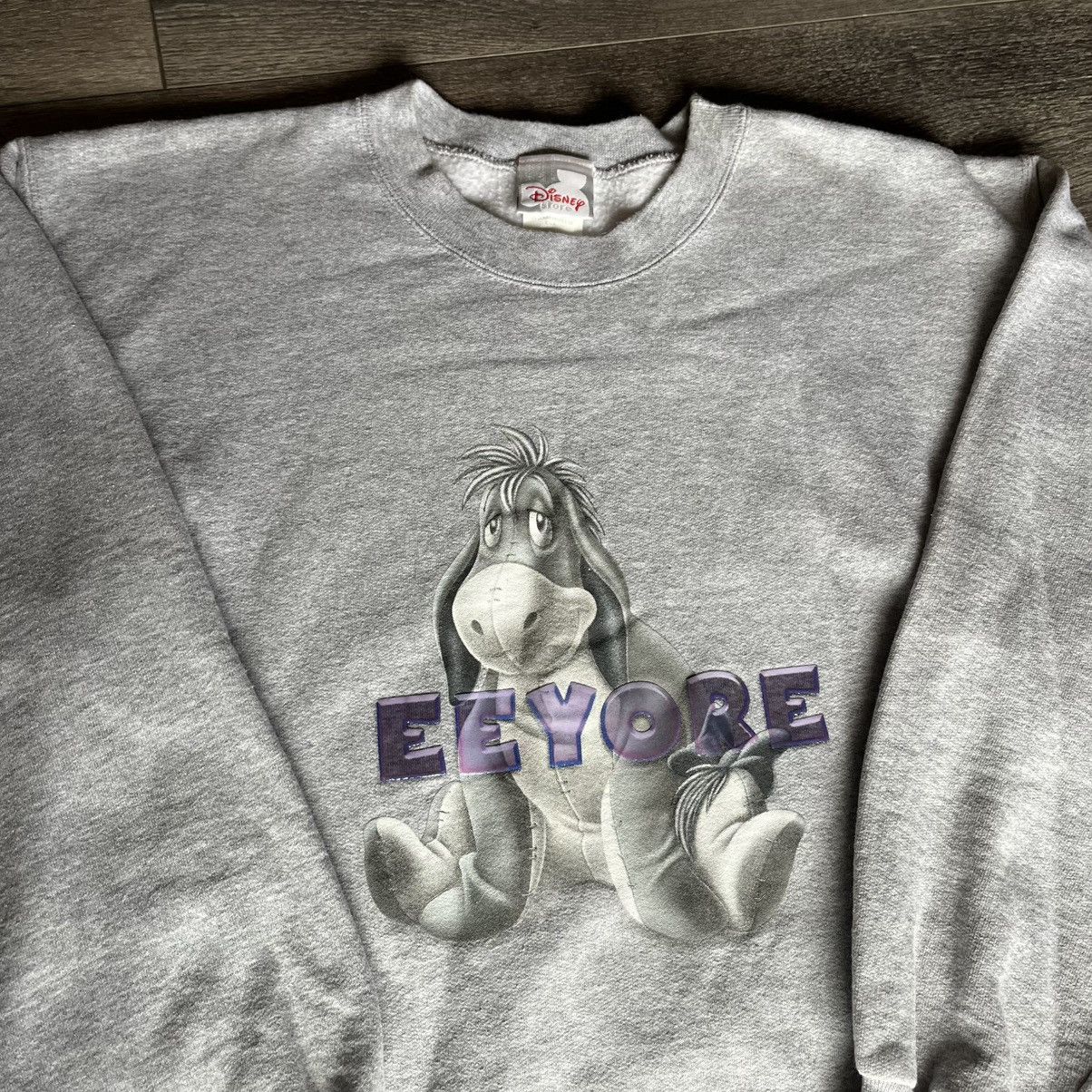 Disney Vintage 1990s Disney Eeyore Winnie the Pooh Graphic Crewneck Size US S / EU 44-46 / 1 - 2 Thumbnail