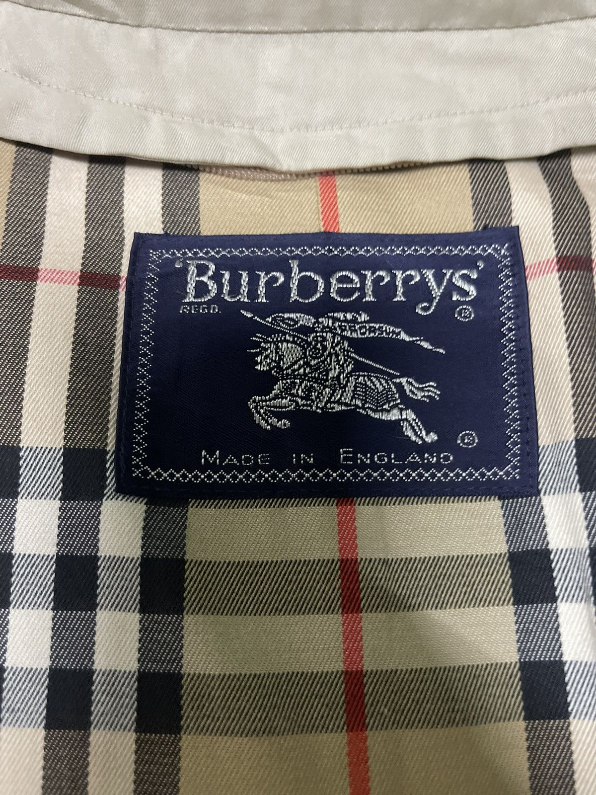 Burberry Vintage Burberry England Nova Check Trench Coat Size US L / EU 52-54 / 3 - 4 Thumbnail