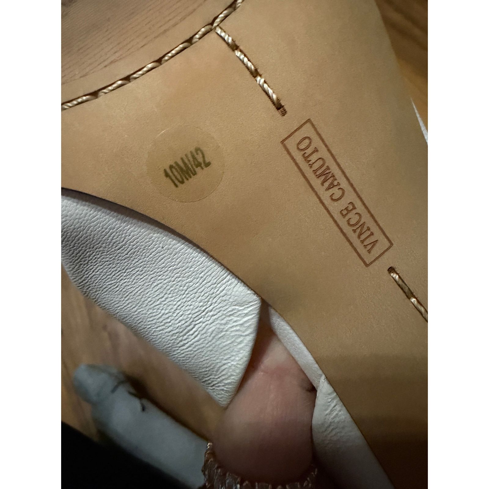 Vince Camuto White Kalintie Open Toe Ankle Strap Suede Solid Heels Size US 10 / IT 40 - 10 Thumbnail