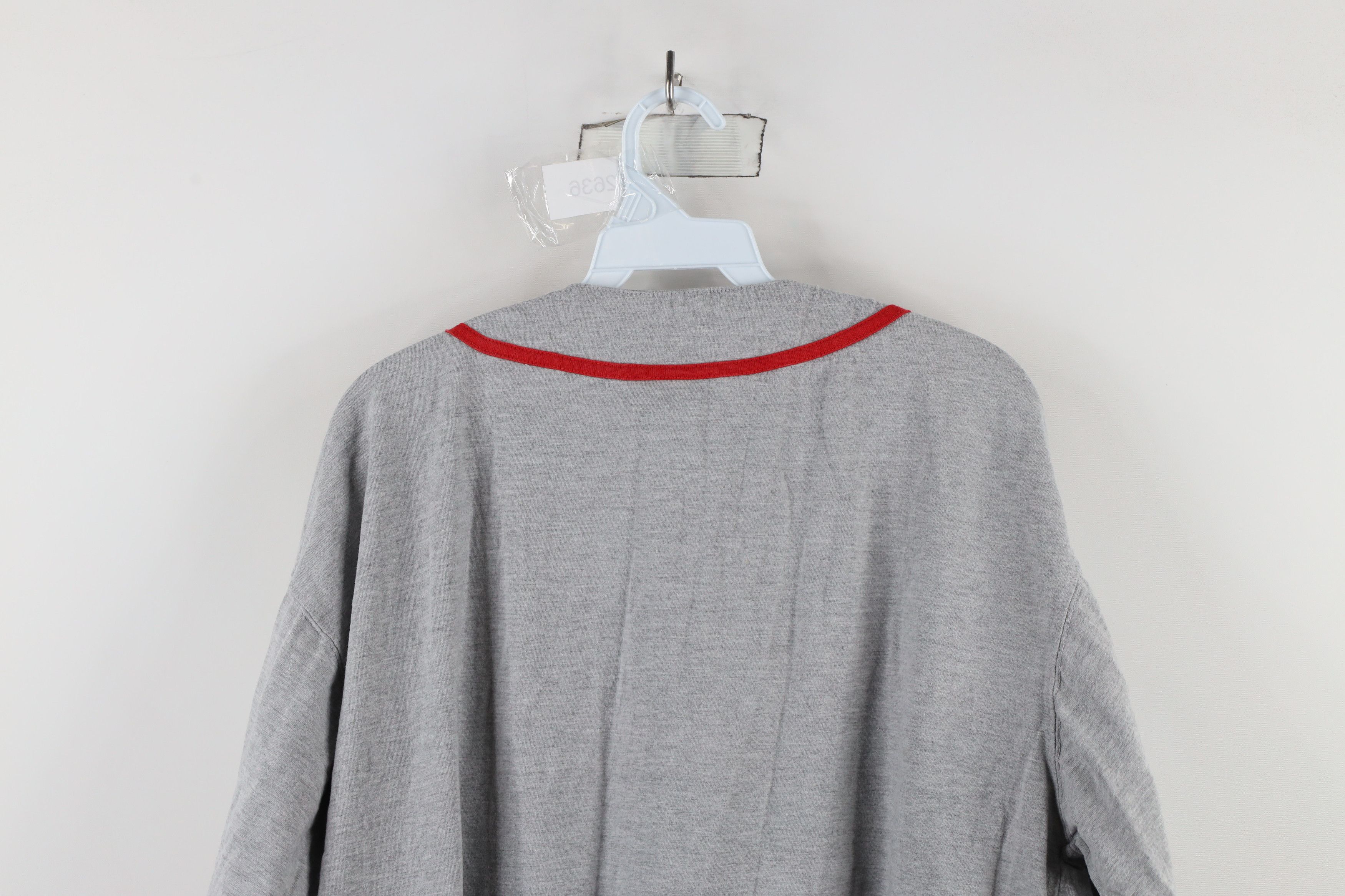 Vintage Vintage 90s Out Ohio State University Baseball Jersey Gray Size US L / EU 52-54 / 3 - 13 Thumbnail