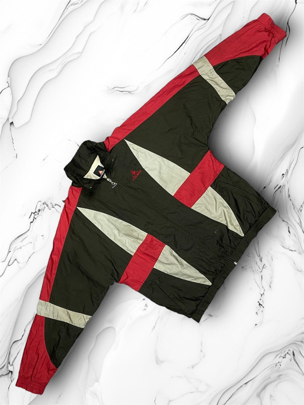Le Coq Sportif Vintage 90s Le Coq Sportif Drill Track Top Jacket Retro Size US L / EU 52-54 / 3 - 1 Thumbnail