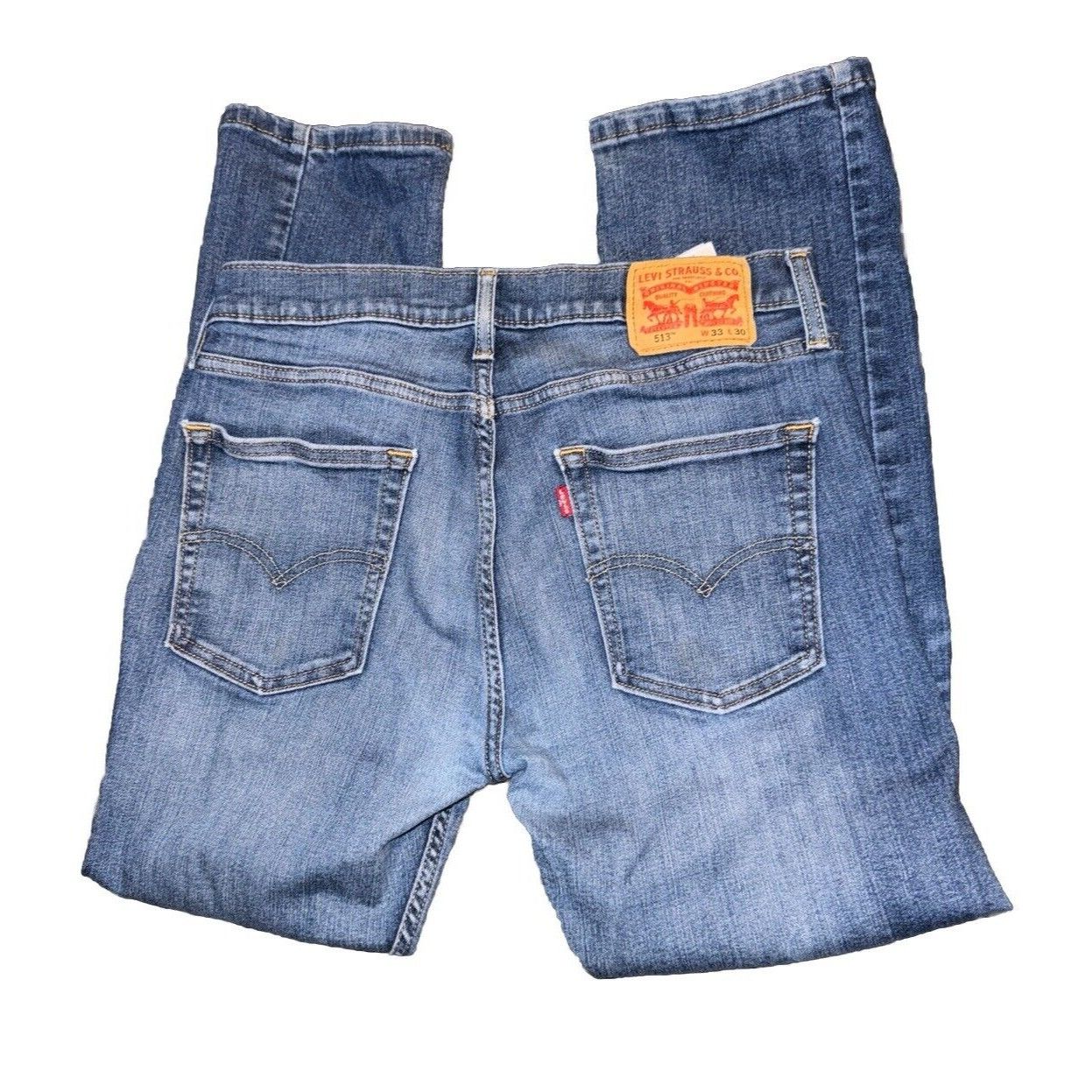 Levi's Levi's 513 Men's Jeans Size 33x30 Slim Fit Straight Leg Stre Size US 33 - 1 Thumbnail
