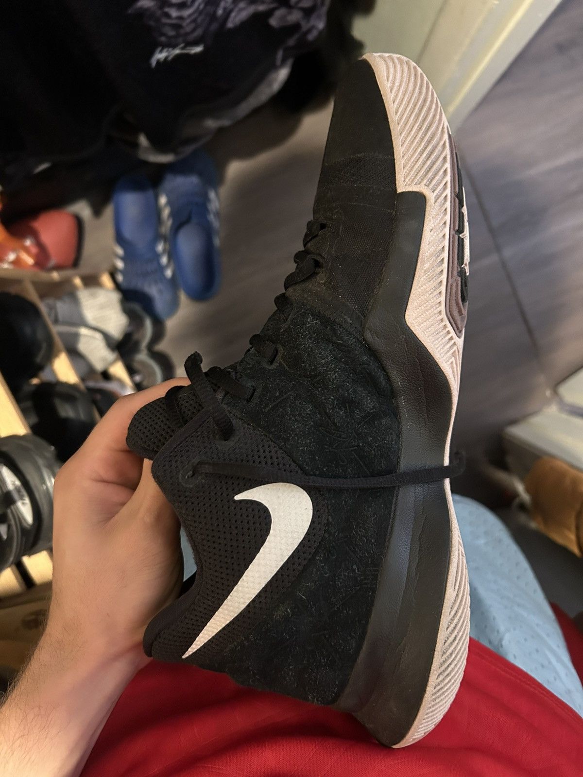 Nike Nike Kyrie 3 Black Suede Size US 11.5 / EU 44-45 - 7 Thumbnail