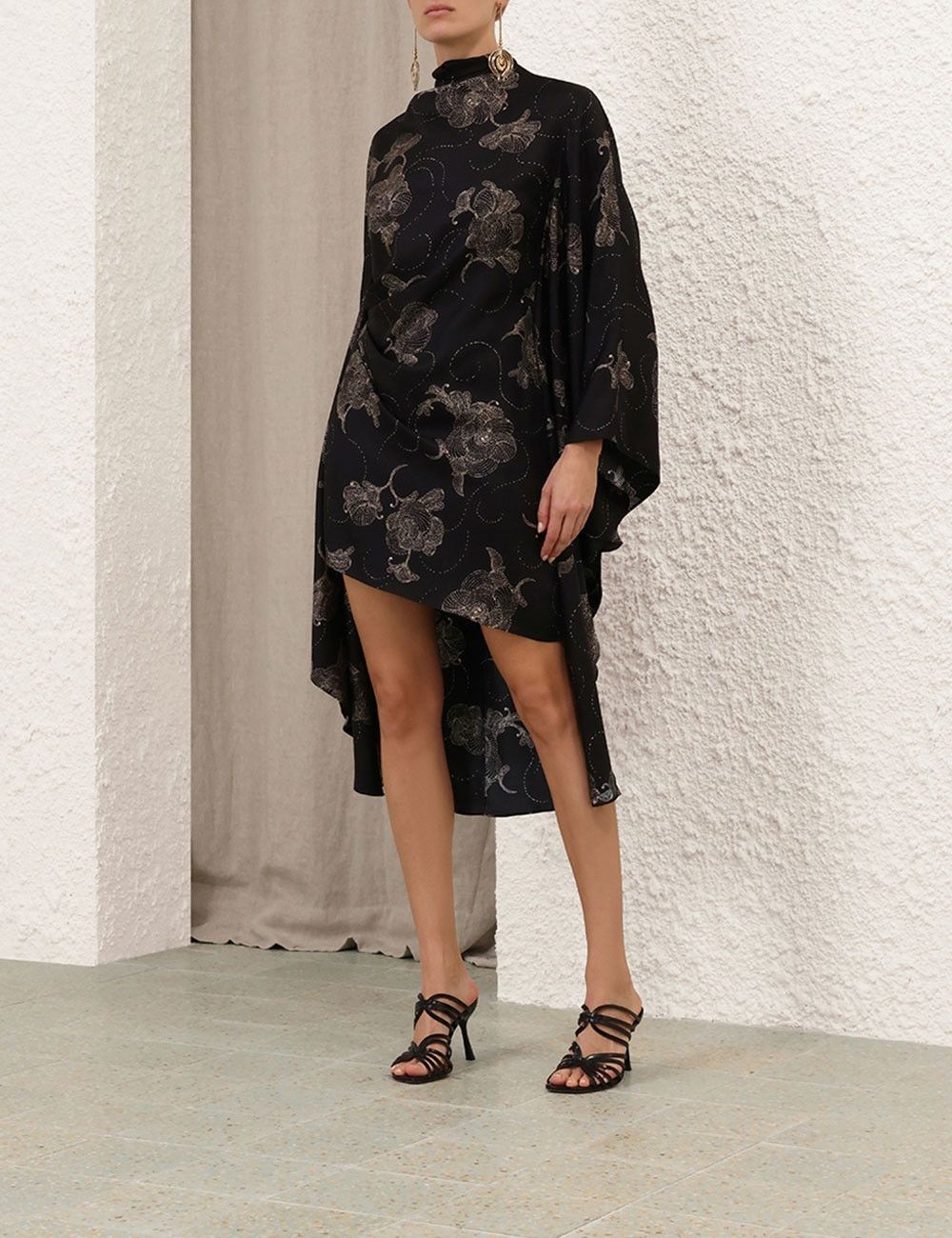 Zimmermann oc11z0825 Eden Draped Tunic Dress in Black Size S / US 4 / IT 40 - 3 Thumbnail