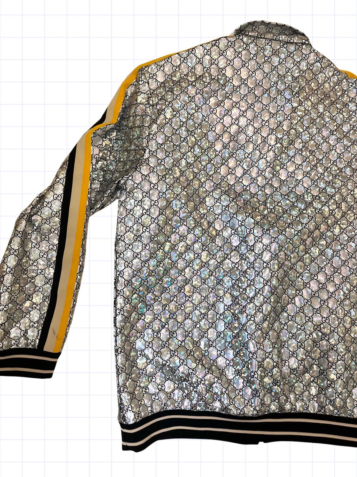 Gucci Gucci Holographic Monogram Track Jacket XL Size US XL / EU 56 / 4 - 7 Thumbnail