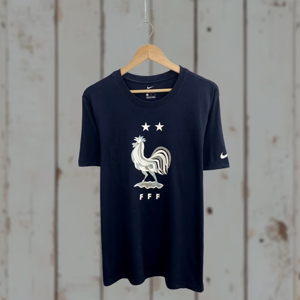 Nike Nike France Soccer T-Shirt M/L Retro Blue US? US? Size US L / EU 52-54 / 3 - 1 Thumbnail