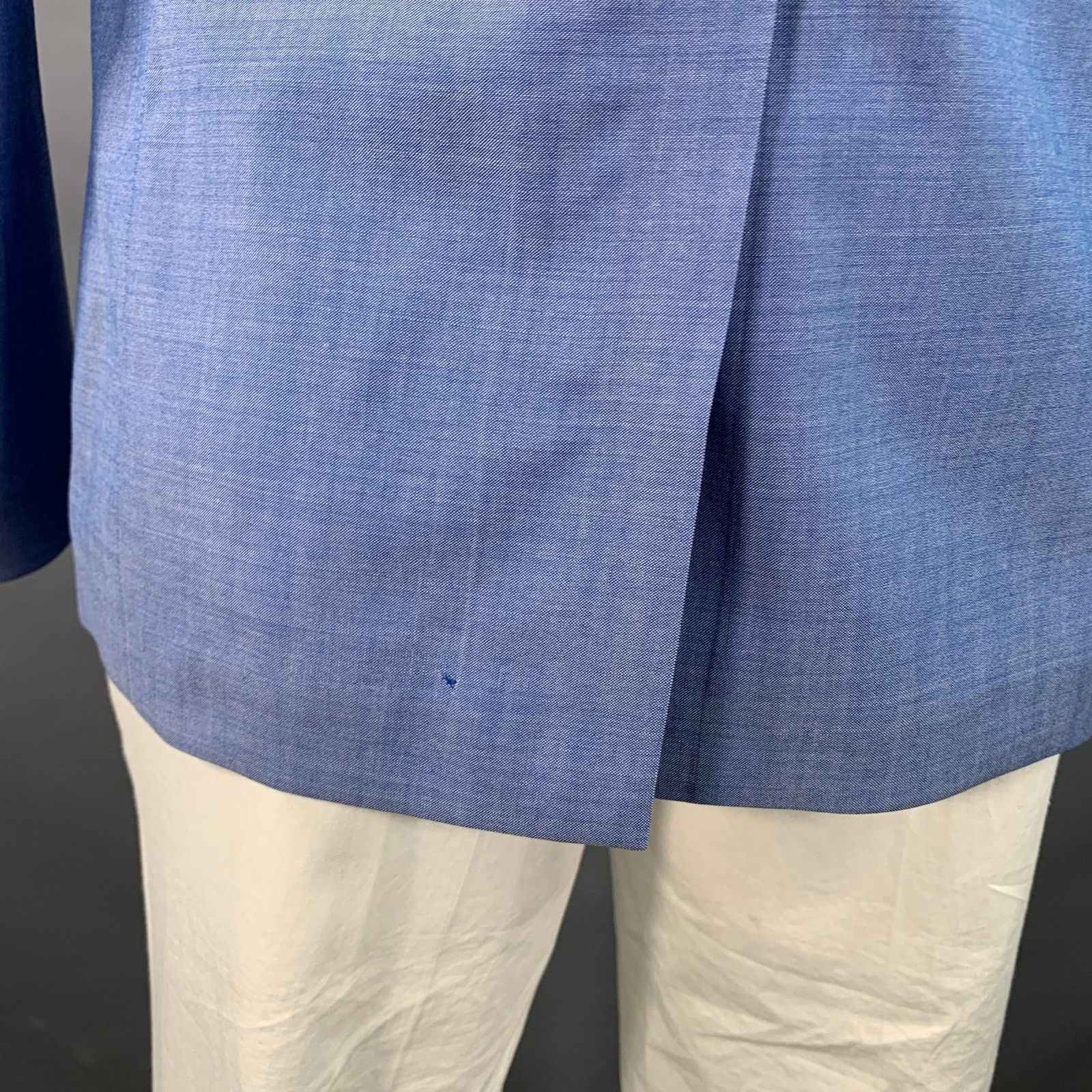Viktor & Rolf VIKTOR & ROLF Size 42 Blue Virgin Wool Peak Lapel Sport Coat Size 42R - 5 Thumbnail
