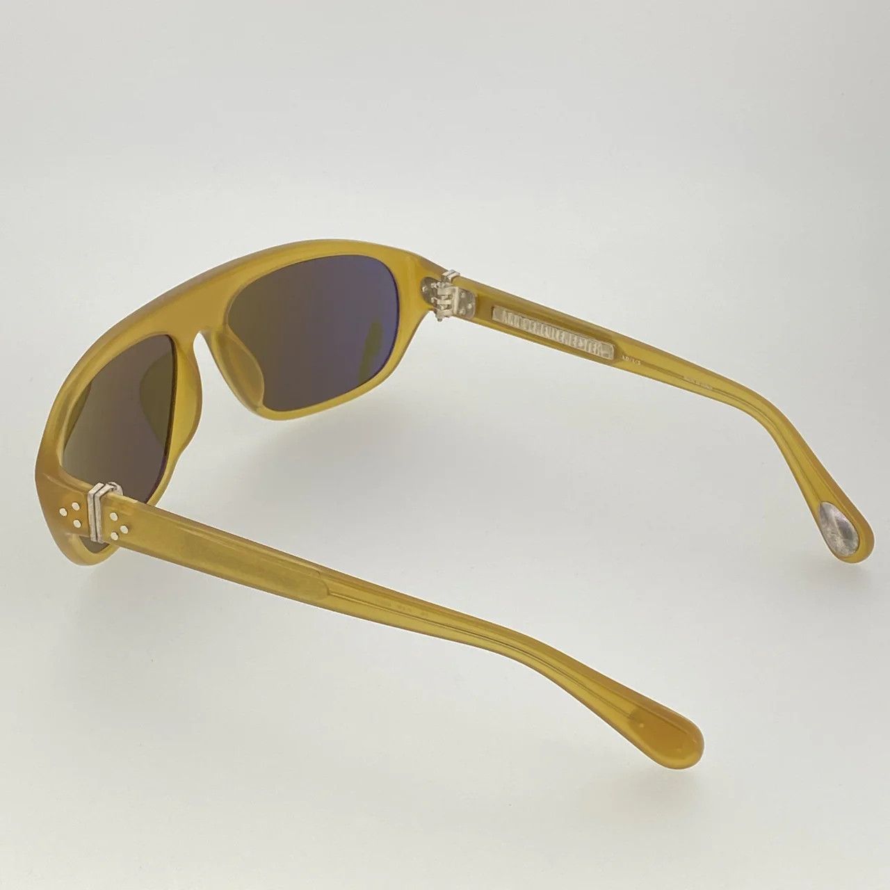 Ann Demeulemeester Ann Demeulemeester Sunglasses Flat Top Orange and Green Size ONE SIZE - 10 Thumbnail