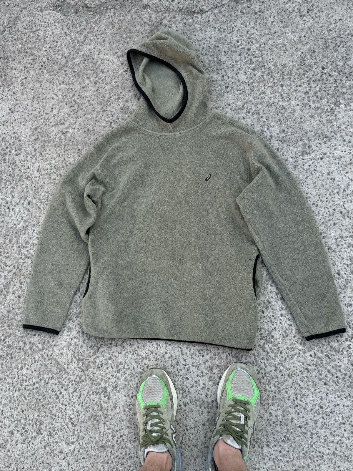 Asics VINTAGE Y2K RARE ASICS DEEP NINJA FLEECE GORPCORE SK8 HOODIE Size US M / EU 48-50 / 2 - 5 Thumbnail