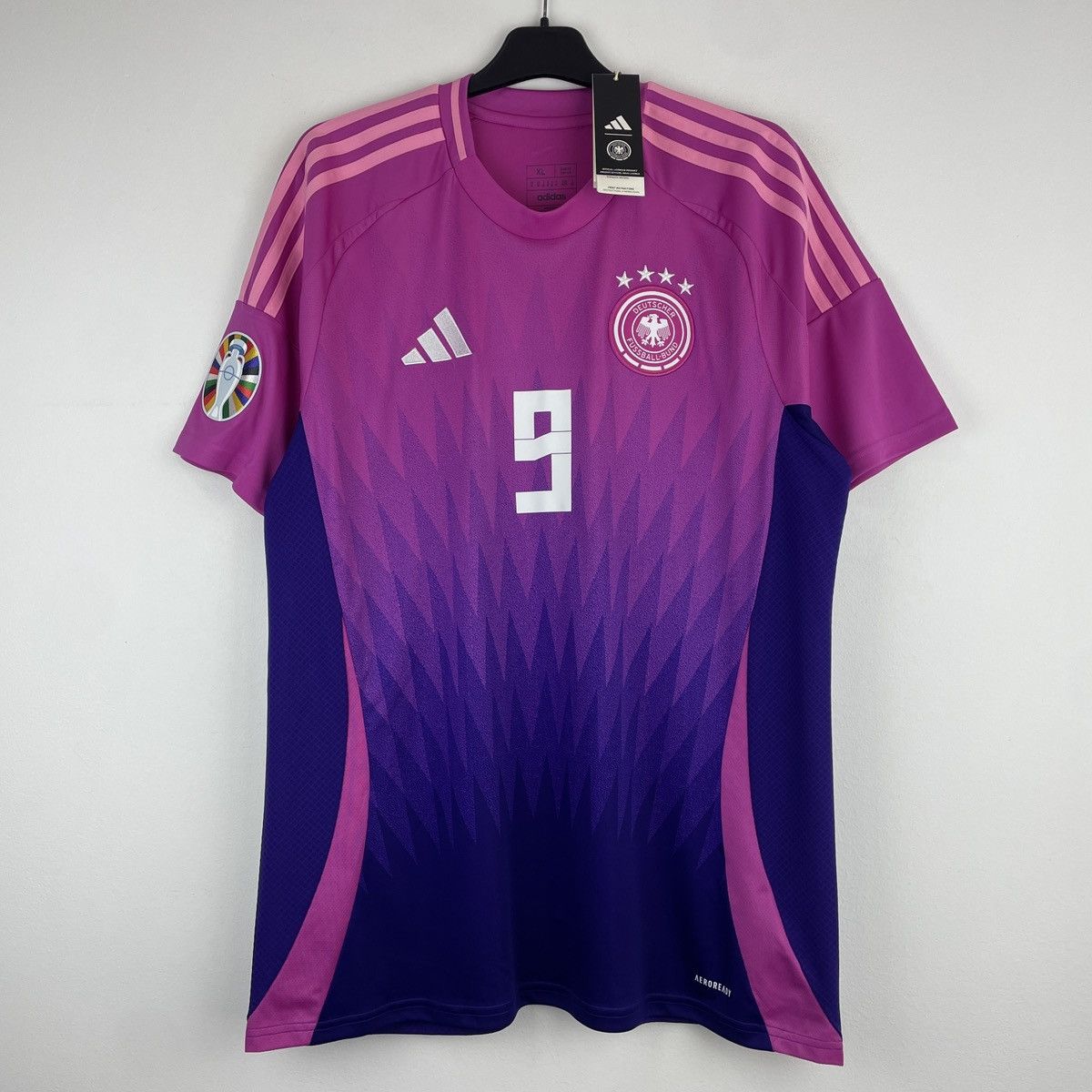 Adidas Germany Niclas Füllkrug Adidas Pink Jersey Euro 2024 size XL Size US XL / EU 56 / 4 - 2 Thumbnail
