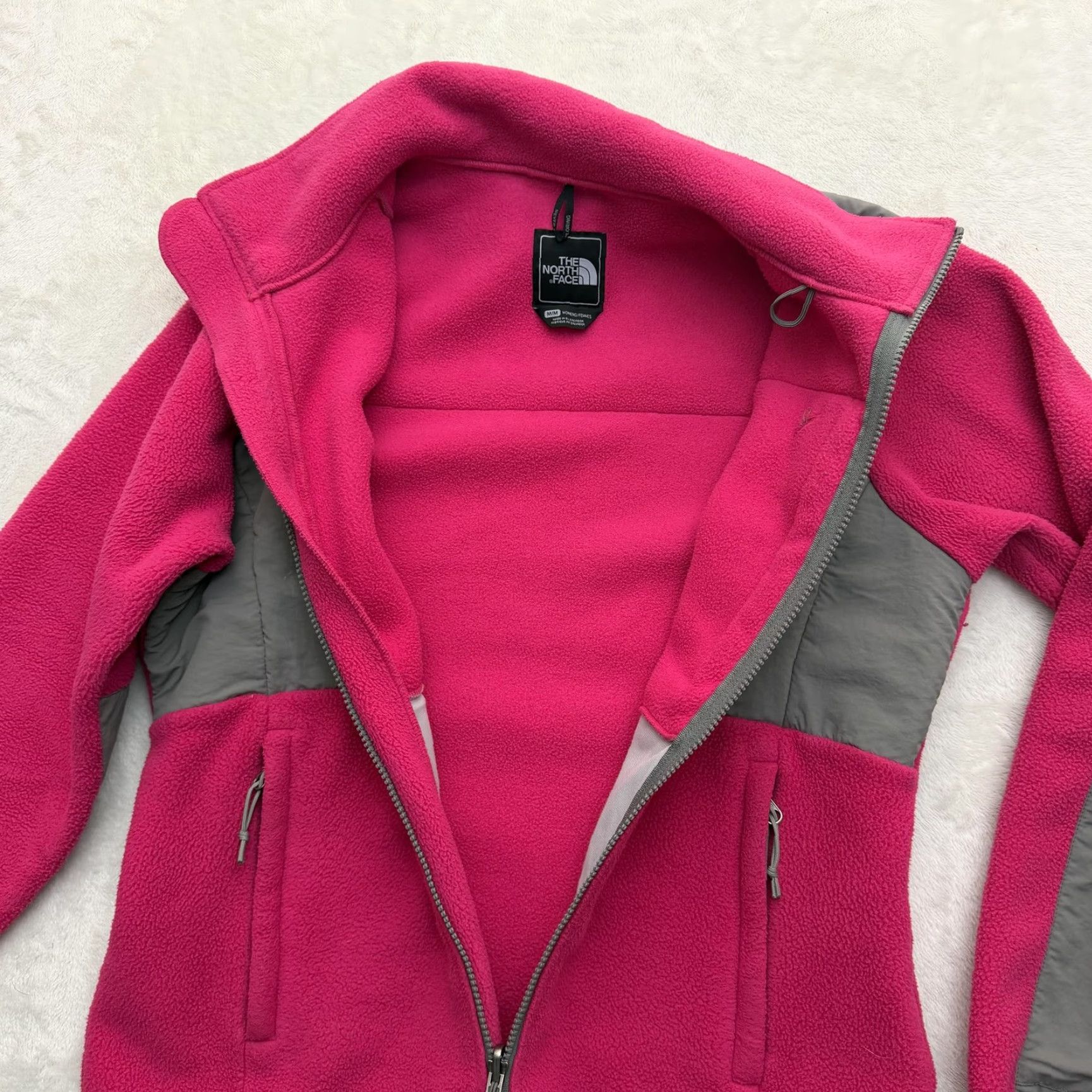 The North Face The North Face Jacket Womens Medium Pink Gray Polartec Fleece Full Zip Denali Size M / US 6-8 / IT 42-44 - 7 Thumbnail