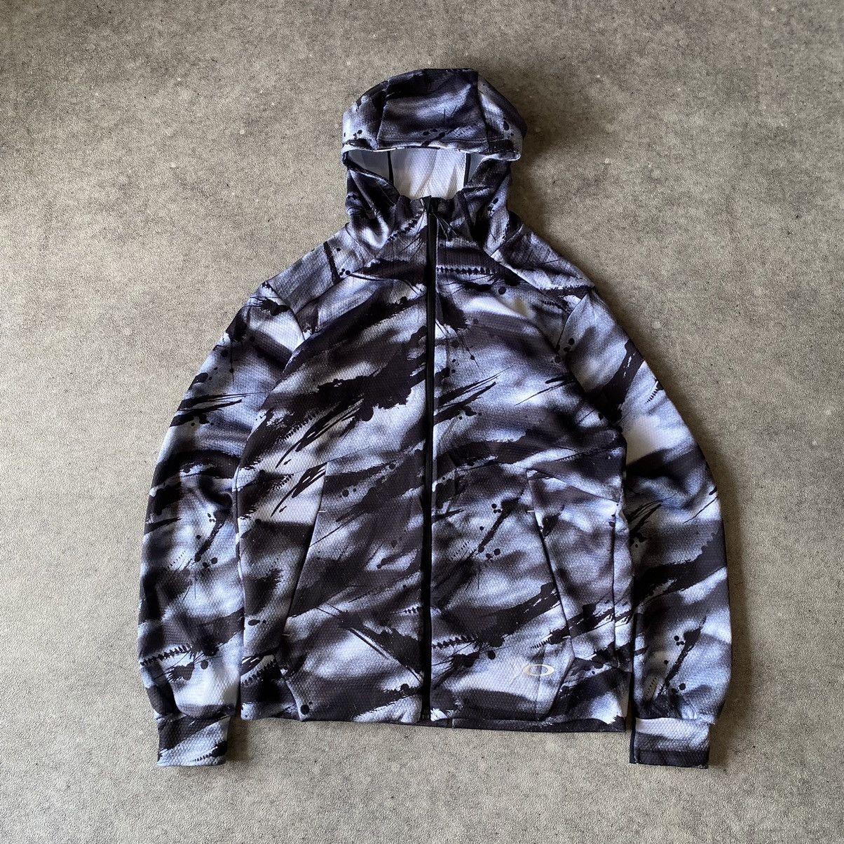 2000s Oakley Full Printed Hooded Lights Jacket