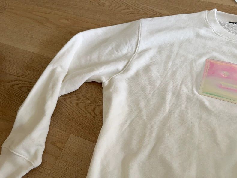 Acne Studios Acne Studios White laser big smiling face hoodie Size US S / EU 44-46 / 1 - 5 Thumbnail
