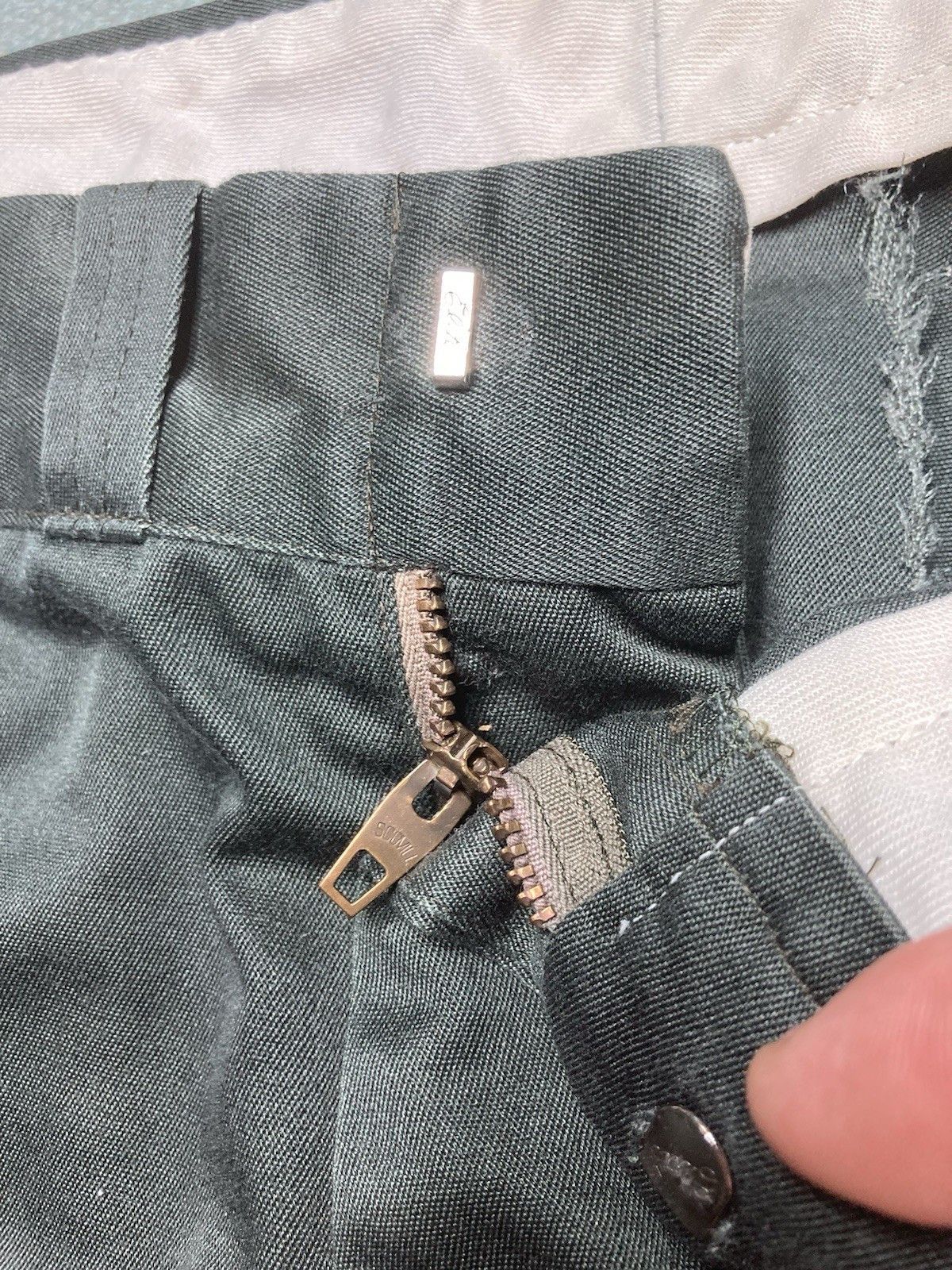 Big Mac × Vintage 70s Big Mac work pants chino twill dark green workwear 37x28 Size US 37 - 8 Thumbnail