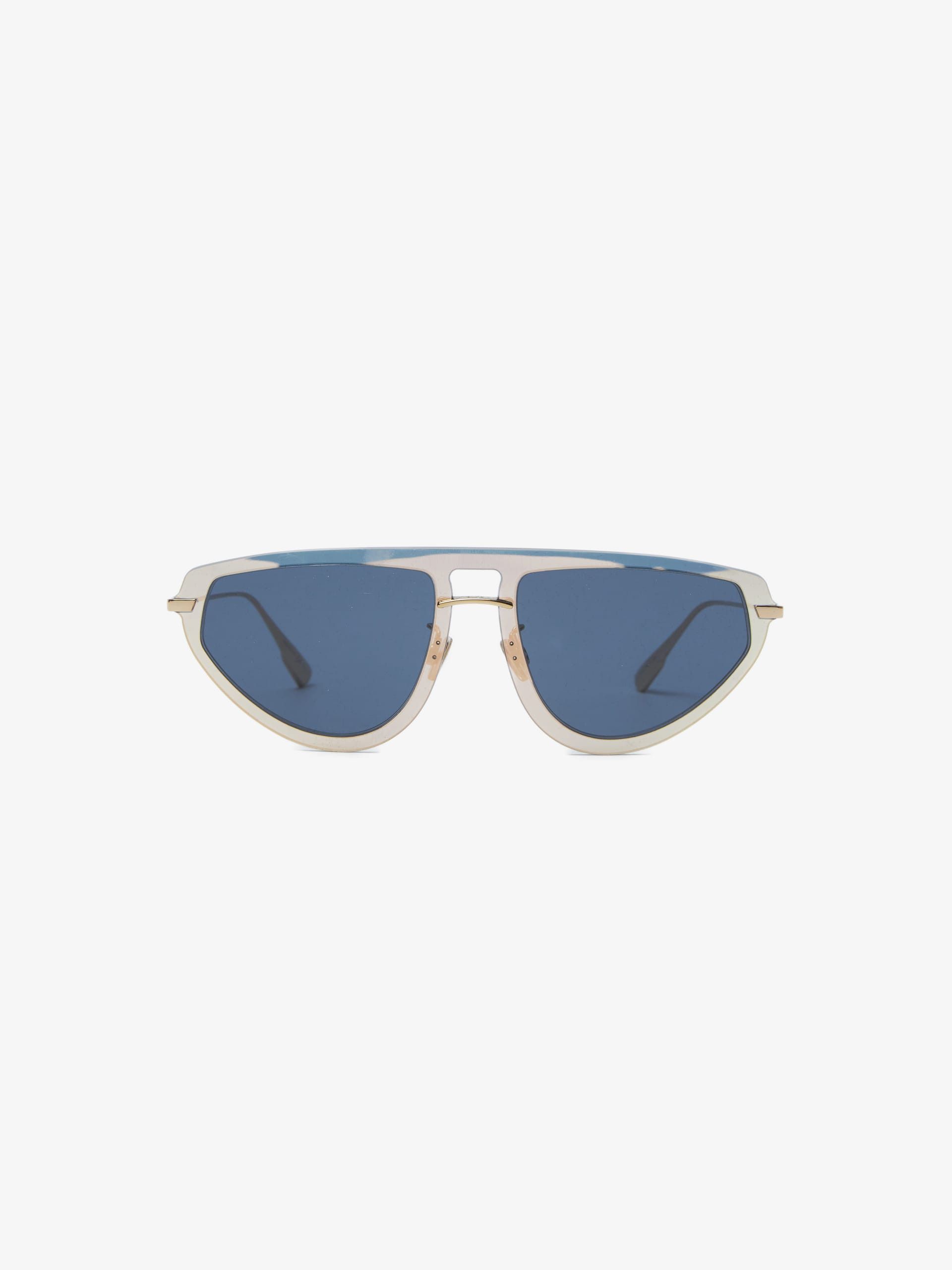 Dior Silver Reflective Sunglasses Size ONE SIZE - 1 Thumbnail