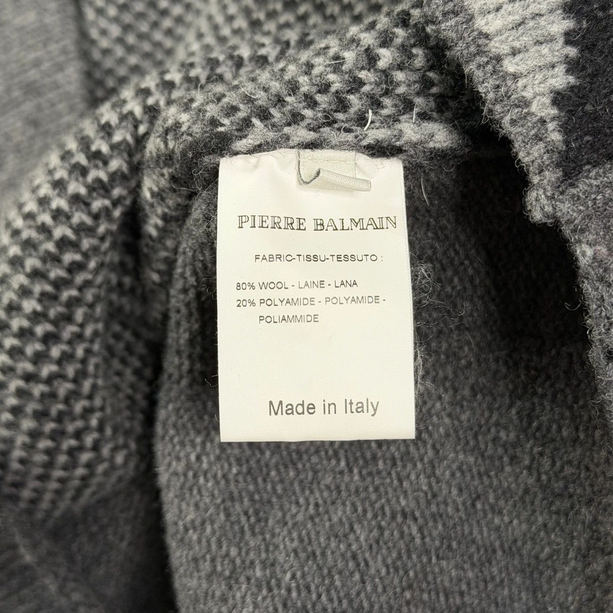 Pierre Balmain Balmain Union Jack Knit Sweater Size US M / EU 48-50 / 2 - 6 Thumbnail