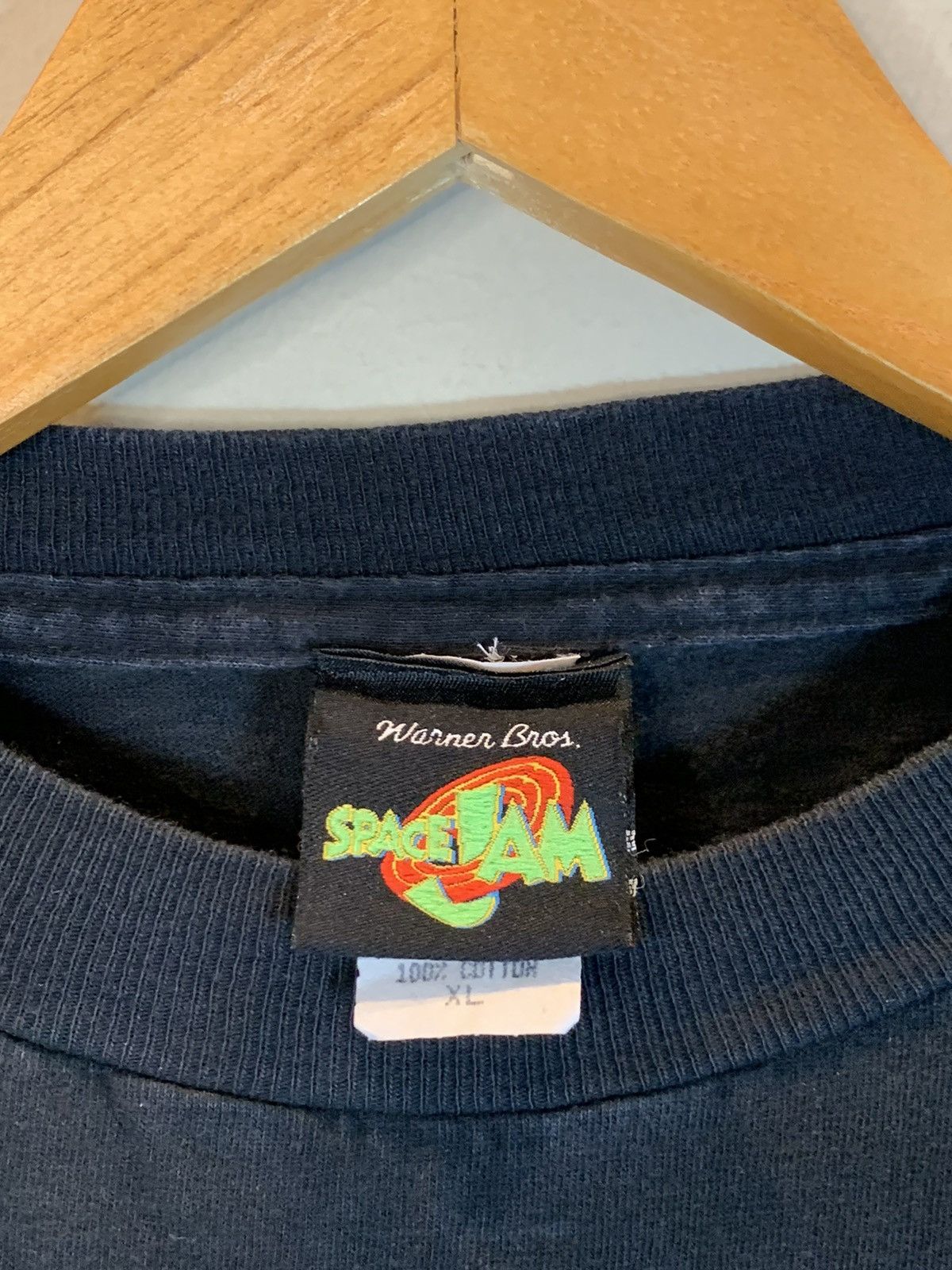 Vintage × Warner Bros *RARE* Vintage 1996 Space Jam Get Ready To Jam Movie T-Shirt Size US XL / EU 56 / 4 - 8 Thumbnail