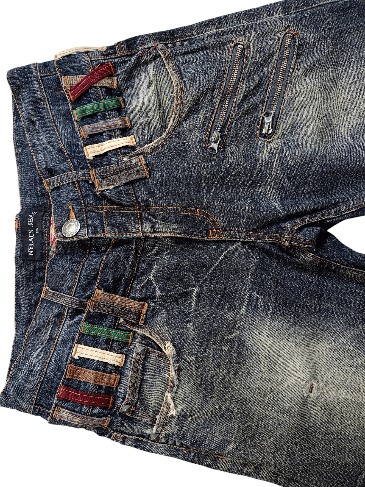 Japanese Brand × Vintage NYLAUS JEANS Japanese Brand Vintage Streetwear Denim Size US 32 / EU 48 - 5 Thumbnail