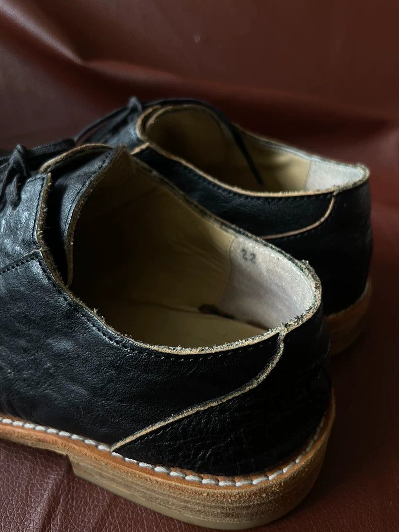 Comme des Garcons Comme des Garçons size 22 Pointed leather shoes in black Size US 7 / EU 40 - 5 Thumbnail