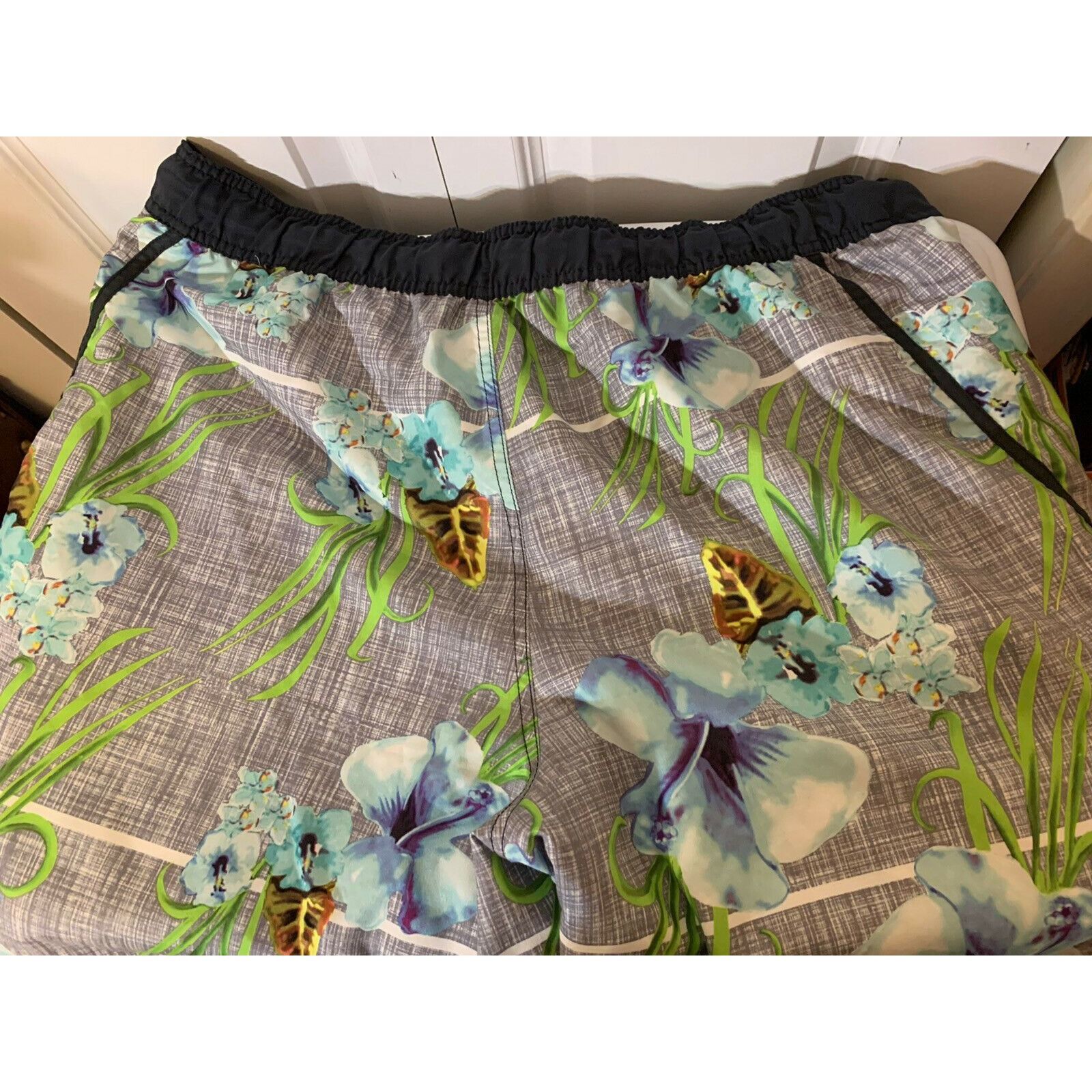 Ocean Pacific OP Swim Trunks Shorts Men’s Sz XL 40-42 Gray Blue Green Swim Size US 40 / EU 56 - 5 Thumbnail