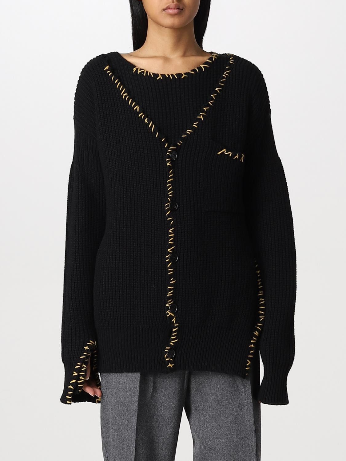 Marni o1y1125 Cardigan in Black Size M / US 6-8 / IT 42-44 - 1 Thumbnail