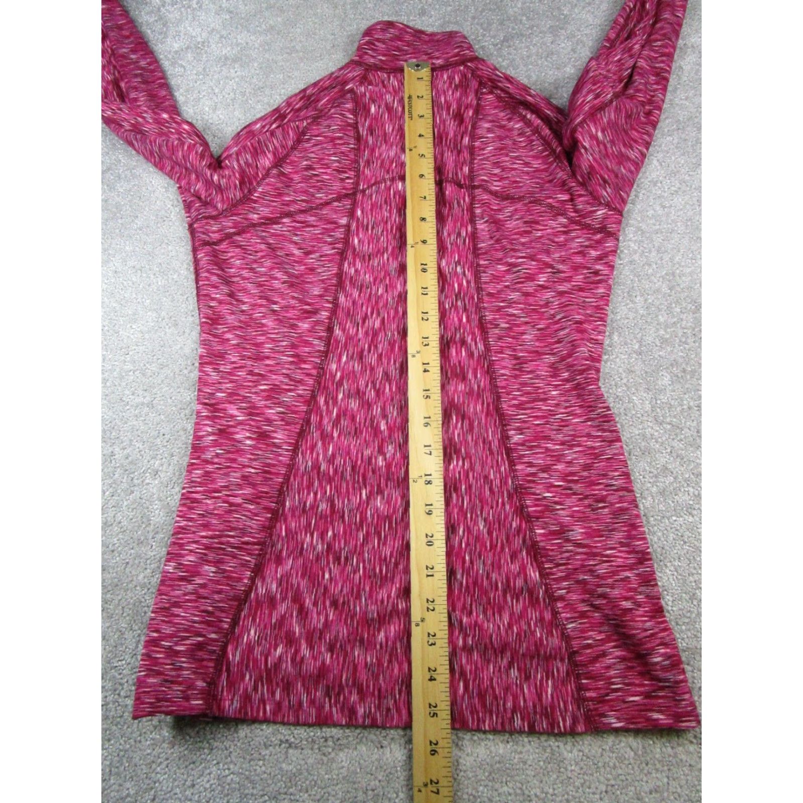 Athleta Athleta Pink Sweater Womens Small Mock Neck Zip Pullover Running Activewear for Women Size S / US 4 / IT 40 - 7 Thumbnail