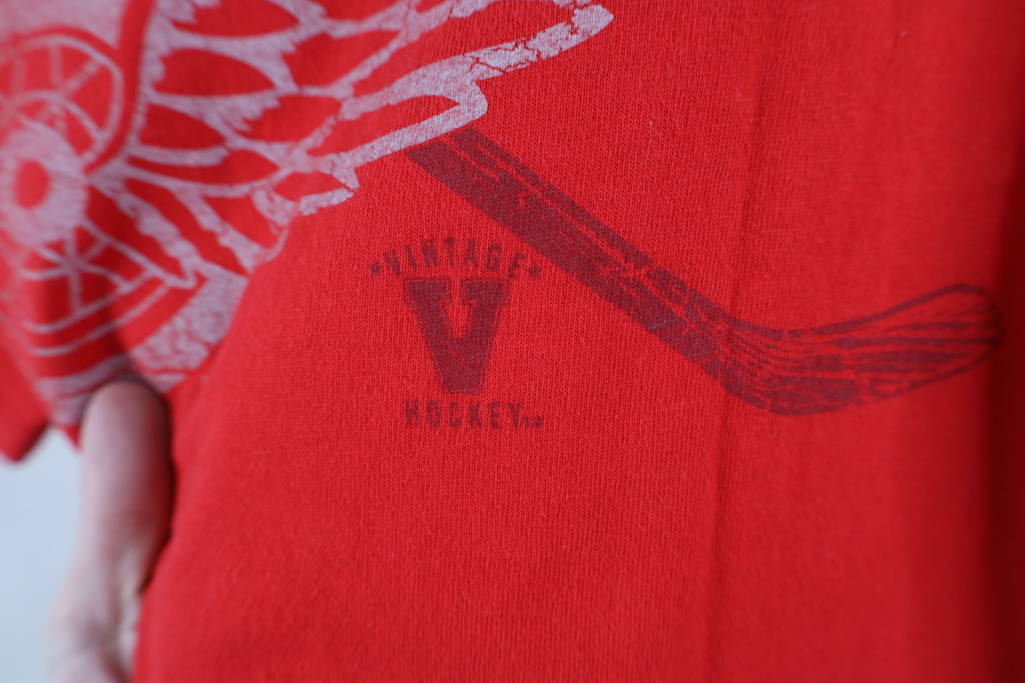 Vintage Vintage D Detroit Red Wings Hockey Short Sleeve T-Shirt Size US M / EU 48-50 / 2 - 11 Thumbnail