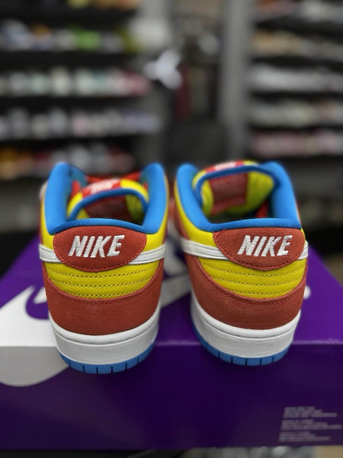 Nike Size 10.5 - Nike SB Dunk Low Bart Simpson (BQ6817-602) NEW Size US 10.5 / EU 43-44 - 10 Thumbnail