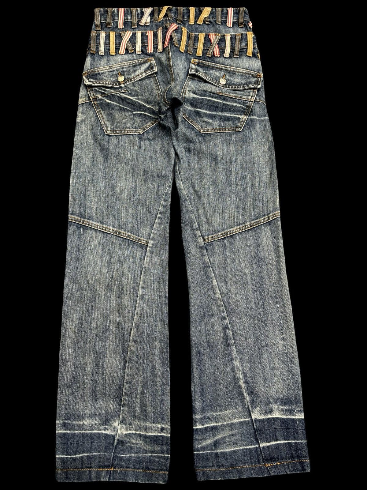 Seditionaries 💥Twsted Leg Double Waist💥Very Rare C.ien Zipper Denim F484 Size US 31 - 1 Thumbnail