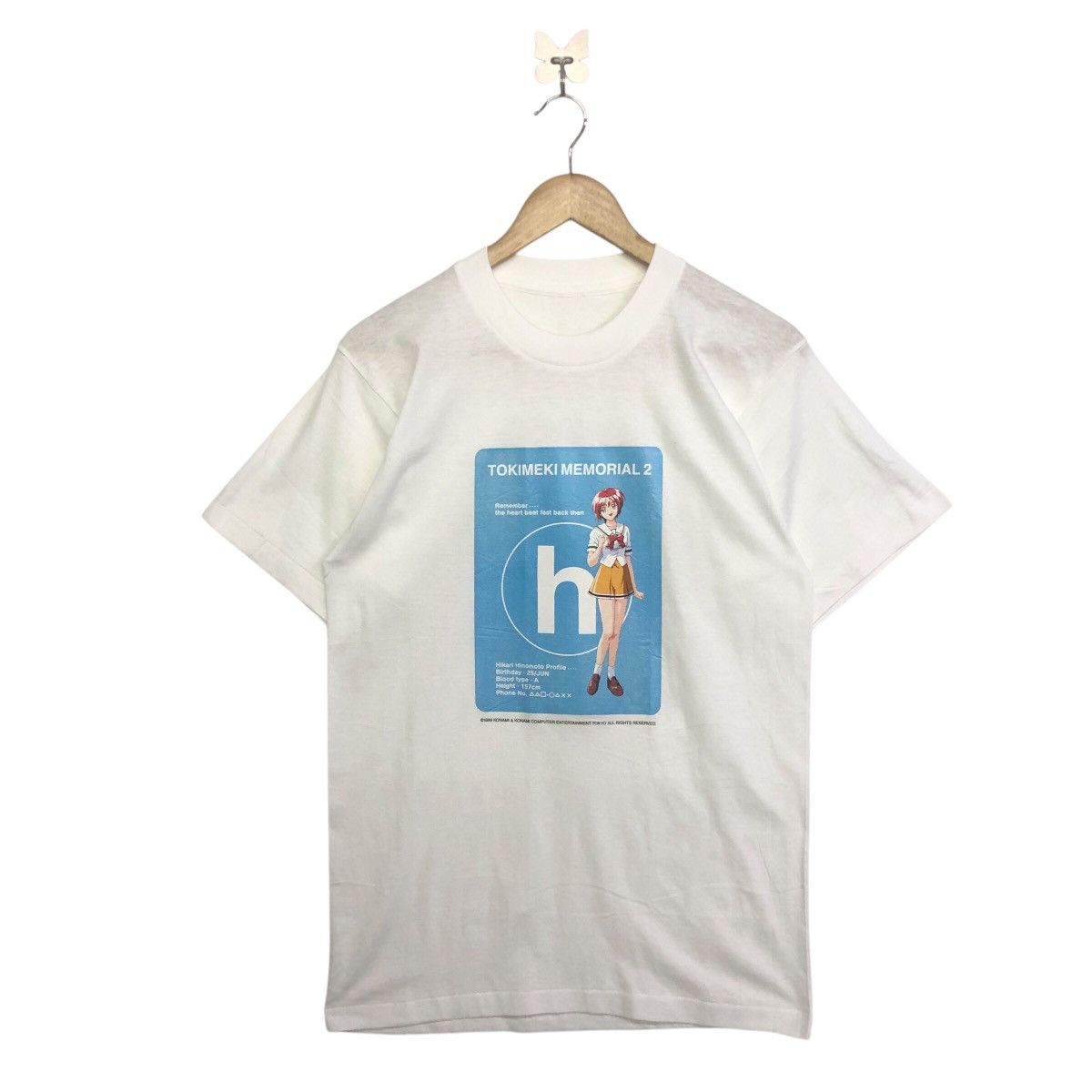 Anime Tokimeki Memorial Vintage 99 Hikari Hinomoto Game Tshirt Size US M / EU 48-50 / 2 - 1 Thumbnail