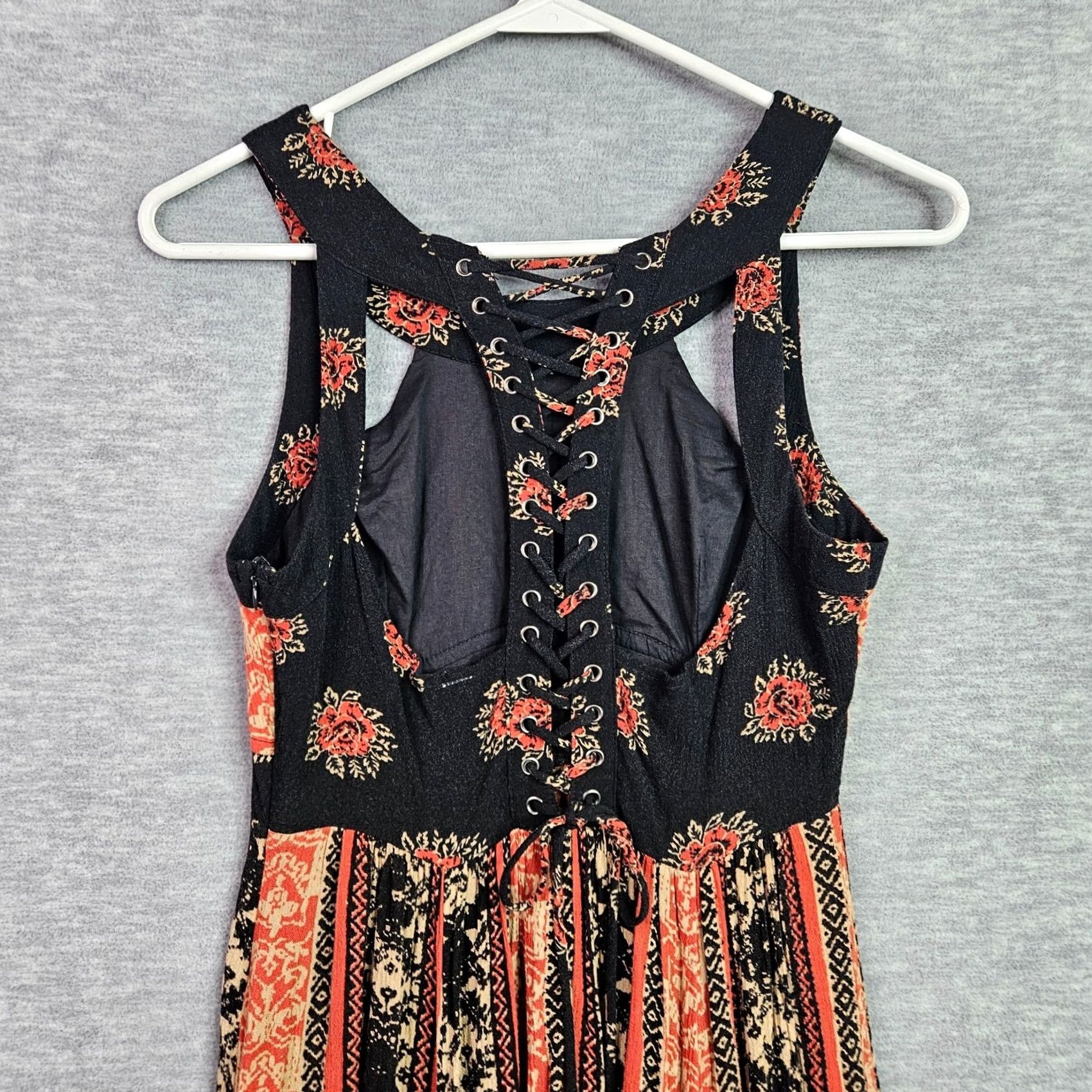 Free People Free People Maxi Women’s Dress Size 0 Colorful Multicolor A-Line Sleeveless Round Neck Casual 4 Seasons Womens Size XS / US 0-2 / IT 36-38 - 6 Thumbnail