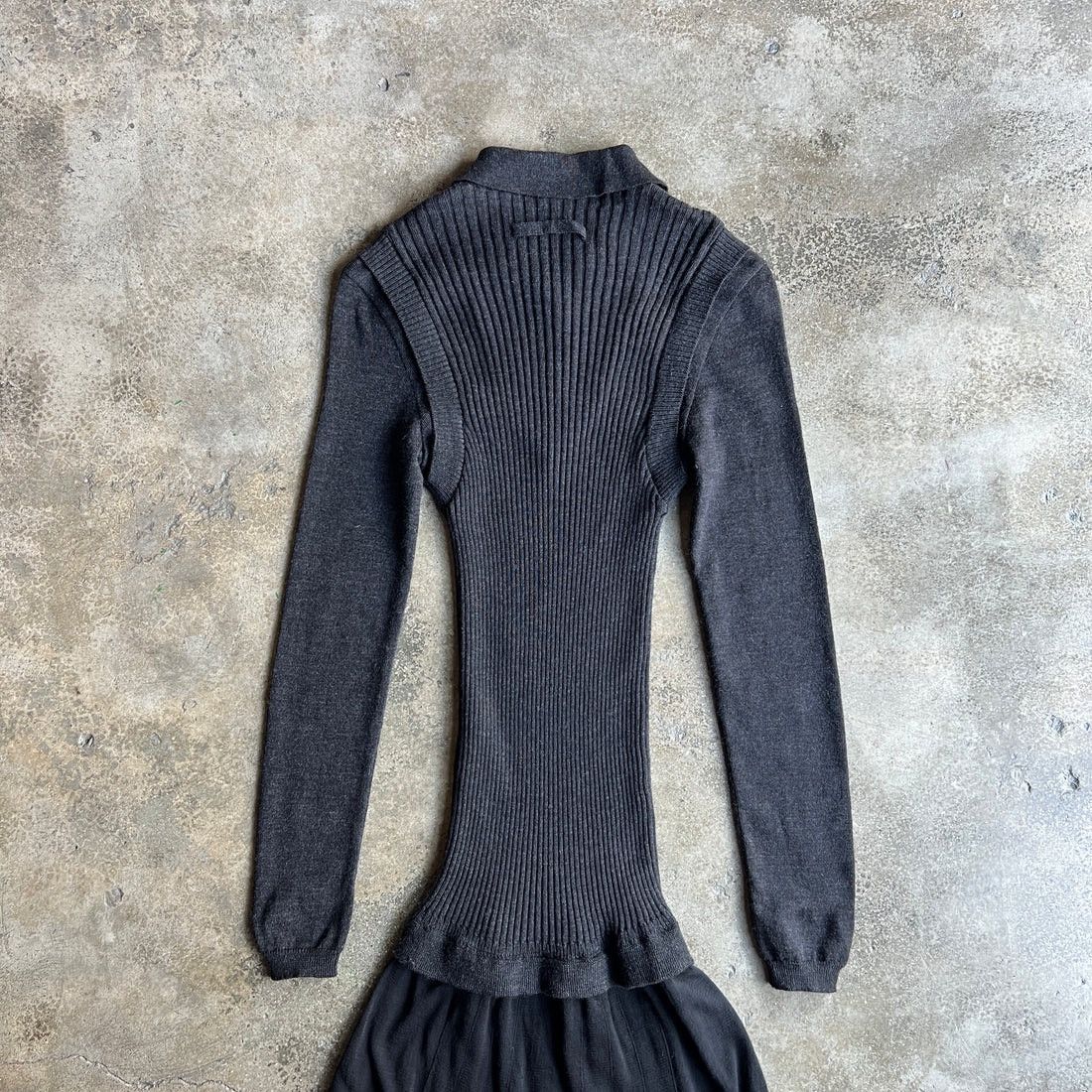 Jean Paul Gaultier Jean Paul Gaultier 90’s Classique Collection Mesh Goth Dress Size L / US 10 / IT 46 - 4 Thumbnail