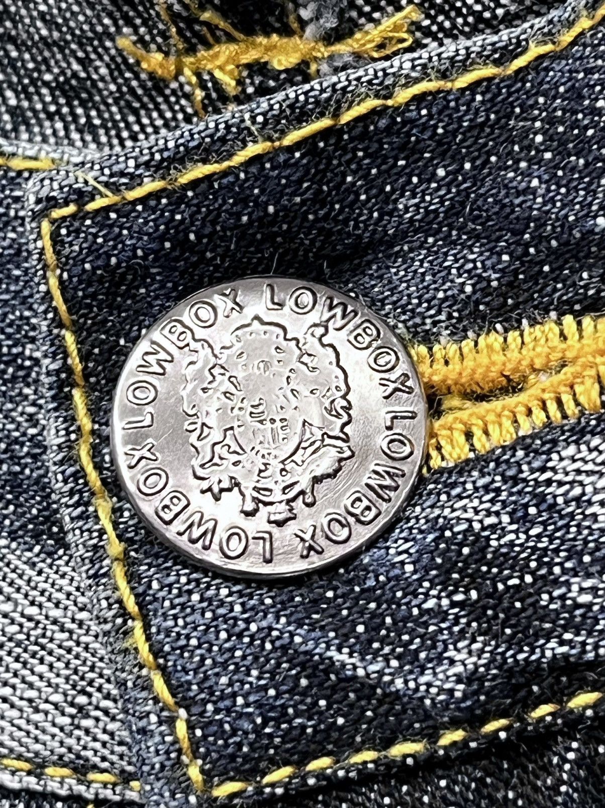LOWBOX 🔥LOWBOX Distressed Whiskered Multipocket Punk Flare Denim Size US 29 - 14 Thumbnail
