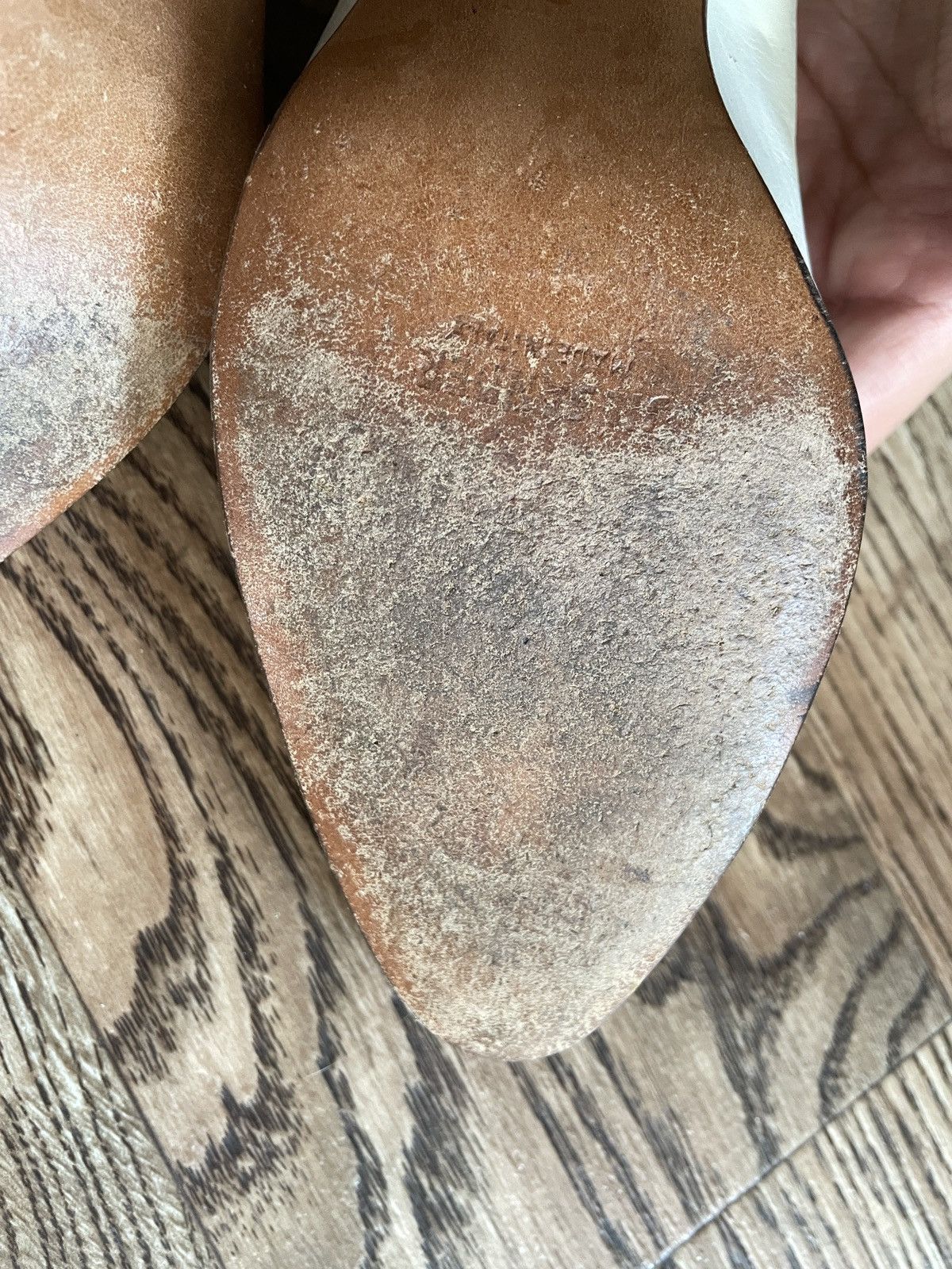 Jil Sander × Vintage Women's JIL SANDER Mule Heel's white Leather Shoes Size 39 Size US 8 / IT 38 - 7 Thumbnail