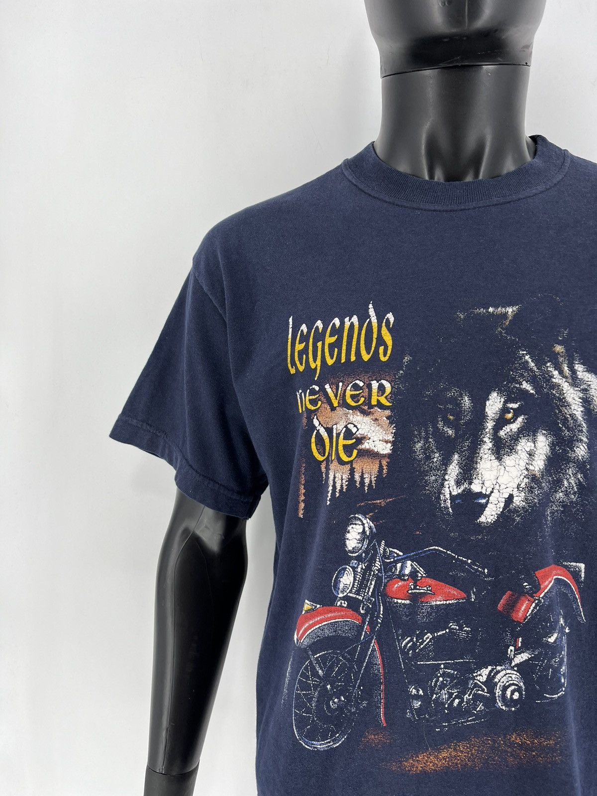 Harley Davidson × West Coast Choppers Vintage 90s Choppers "Legends Never Die" Streetwear Tshirt Size US XL / EU 56 / 4 - 6 Thumbnail