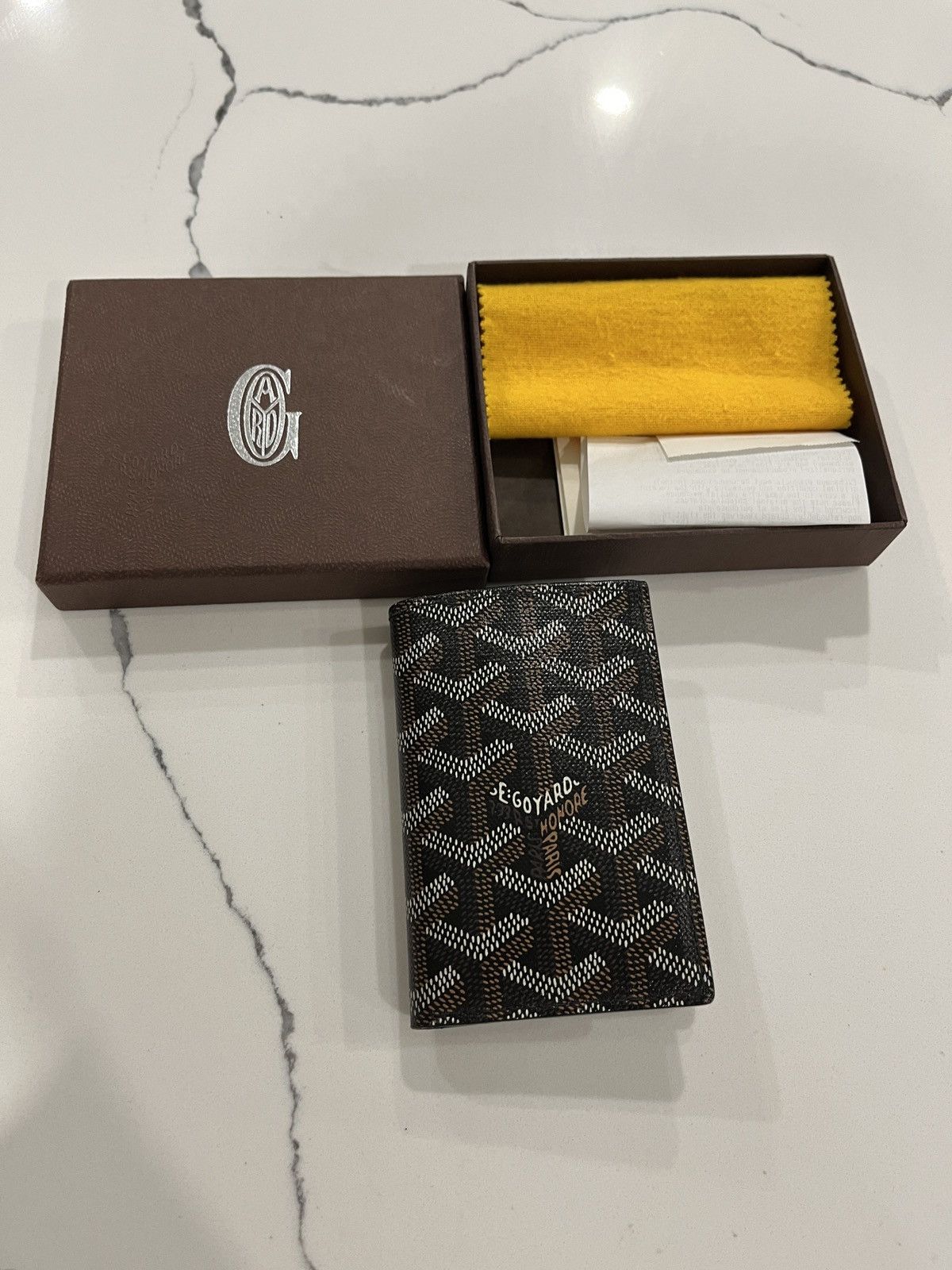 image of Goyard Cardholder in Brown, Men's