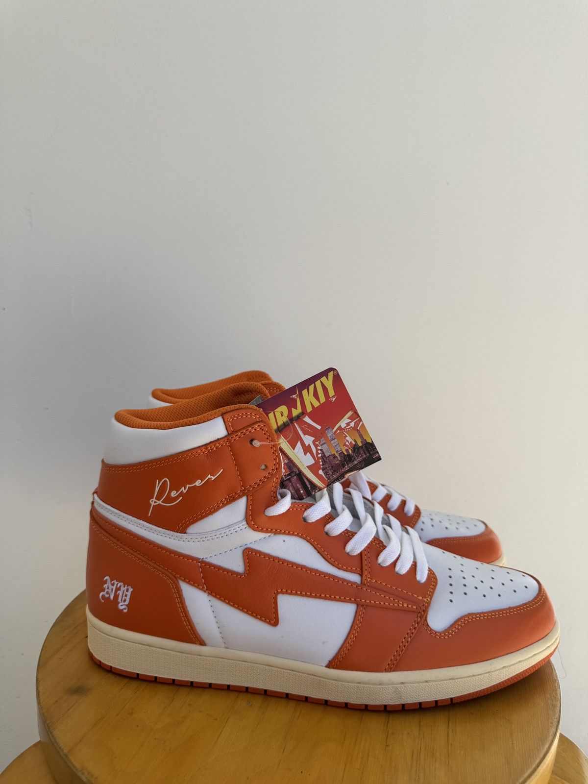 Other DS Reves Paris x AIR KIY 85 HI - Orange White Sail Size US 12 / EU 45 - 3 Thumbnail