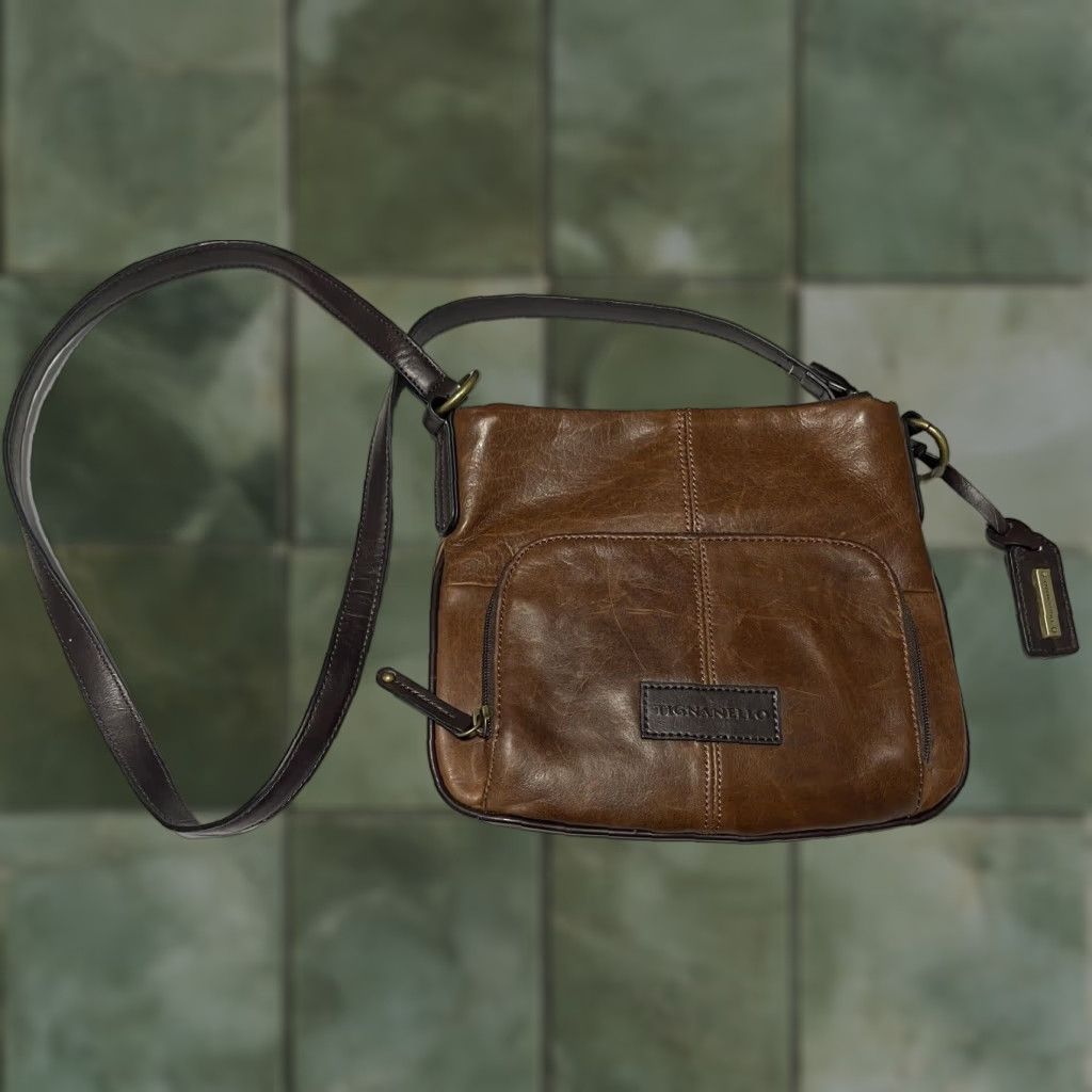 Vintage Tignanello Leather Handbag Crossbody Brown Size ONE SIZE - 1 Thumbnail