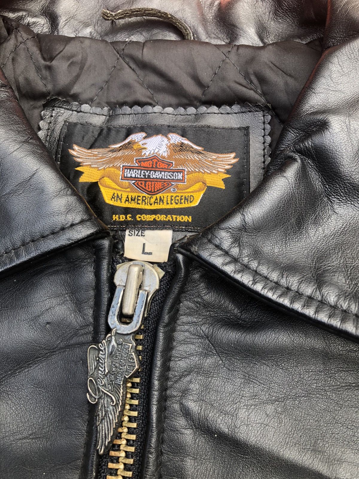 Harley Davidson × Vintage VINTAGE LEATHER JACKET HARLEY-DAVISON Size US L / EU 52-54 / 3 - 17 Thumbnail