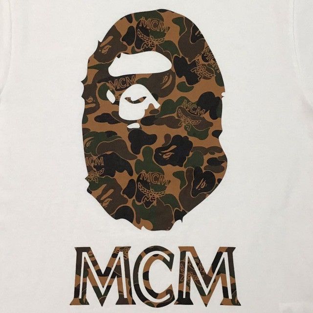 Bape × MCM MCM × BAPE camo APE HEAD T-shirt a bathing ape Size US S / EU 44-46 / 1 - 2 Thumbnail