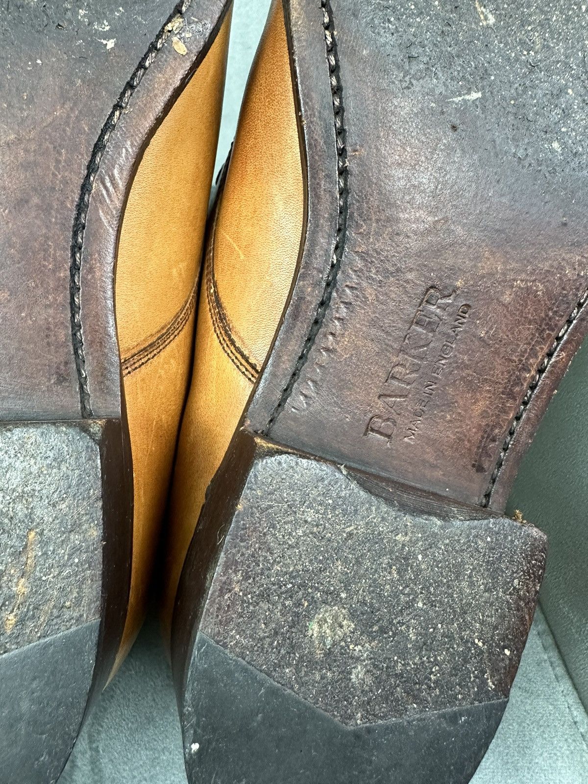 Barker × Handmade Barker London Leather Handmade Shoes Men’s 9 Size Size US 9 / EU 42 - 19 Thumbnail